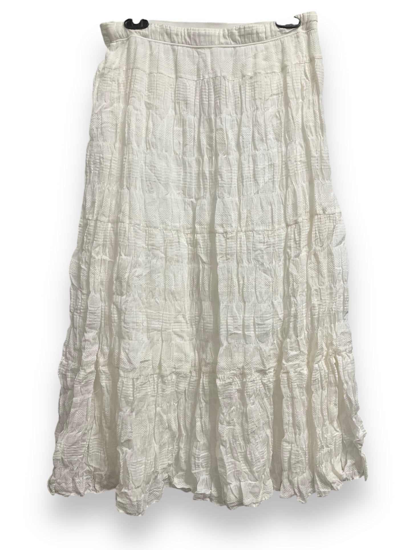 Skirt Maxi By Max Studio In White, Size: M