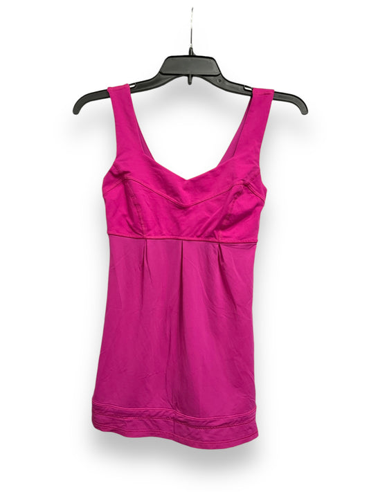 Athletic Tank Top By Lululemon In Pink, Size: Xs