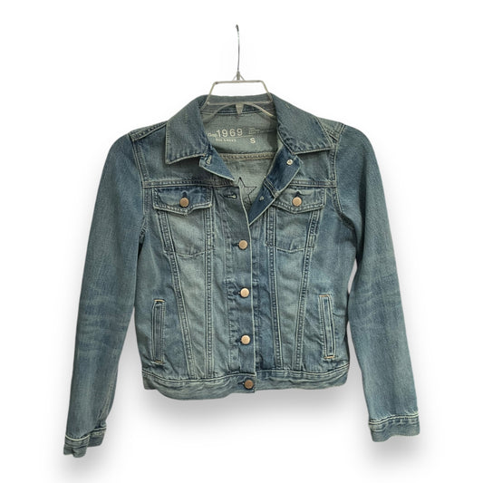 Jacket Denim By Gap In Blue, Size: S