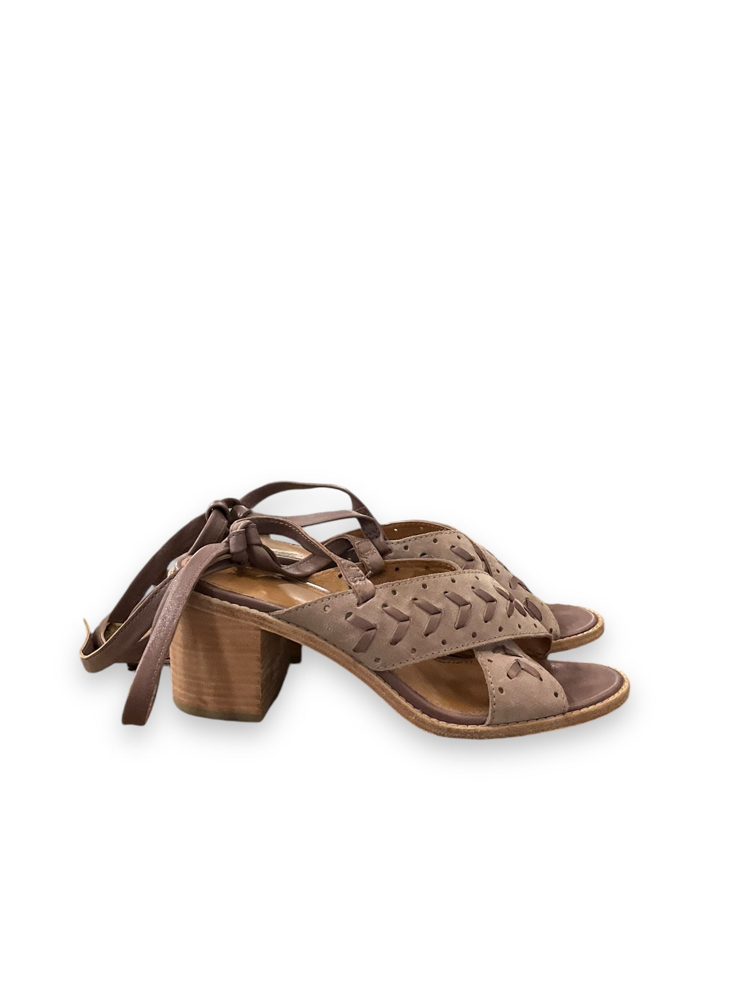 Sandals Designer By Frye In Taupe, Size: 8.5