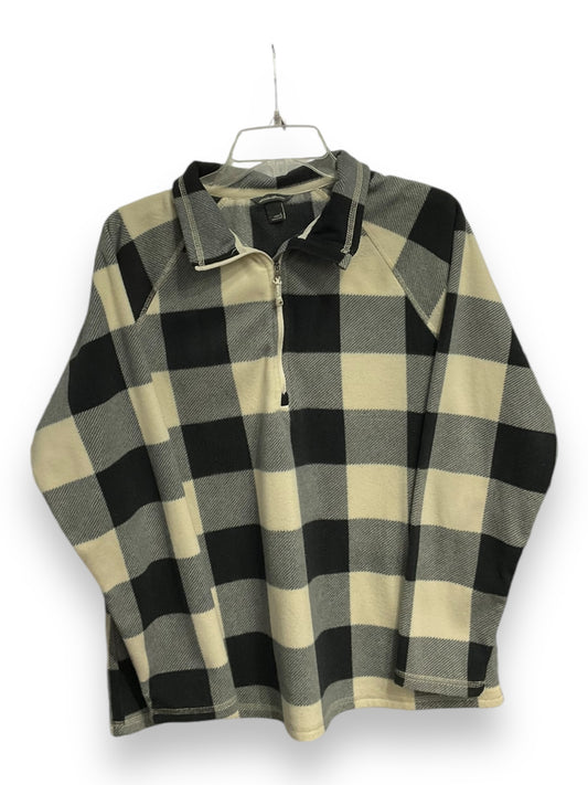 Athletic Fleece By Eddie Bauer In Plaid Pattern, Size: L