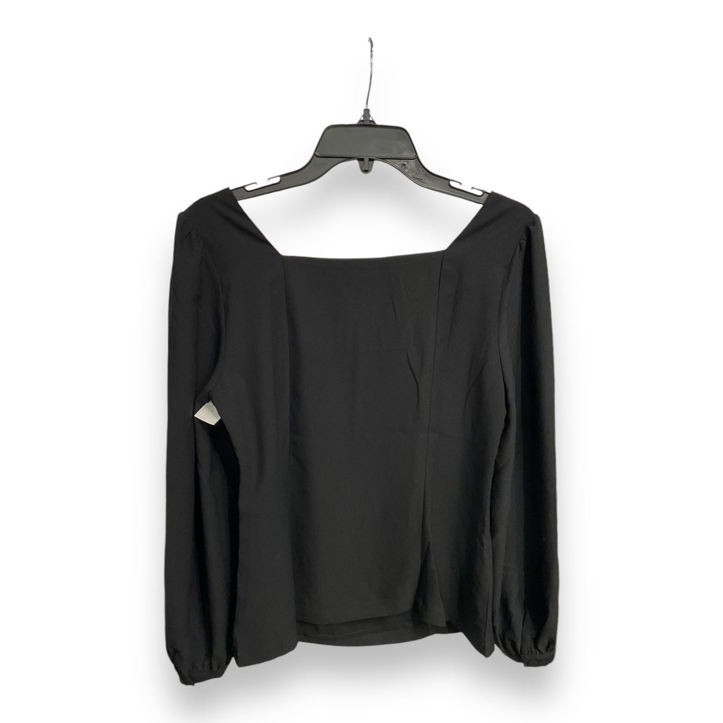 Blouse Long Sleeve By Ann Taylor In Black, Size: S