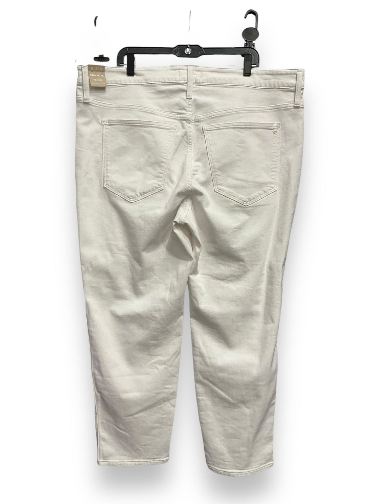 Jeans Straight By Madewell In White, Size: 22