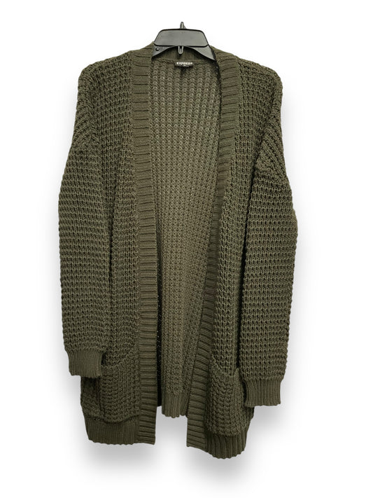 Cardigan By Express In Green, Size: L