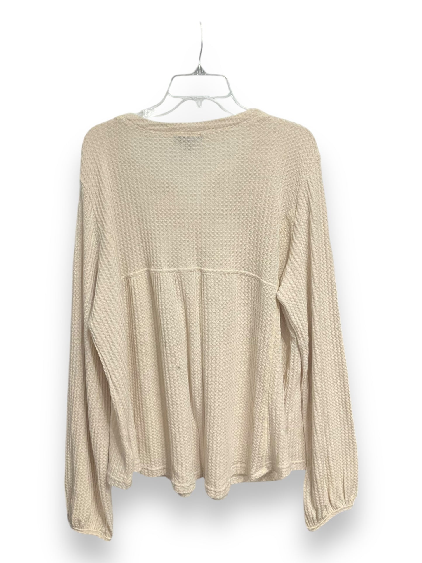 Top Long Sleeve By Mittoshop In Cream, Size: 2x