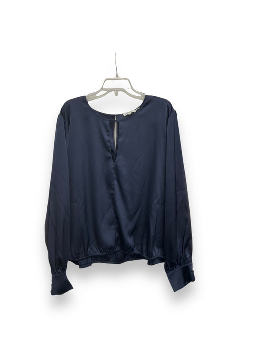 Blouse Long Sleeve By Good American In Blue, Size: 4x