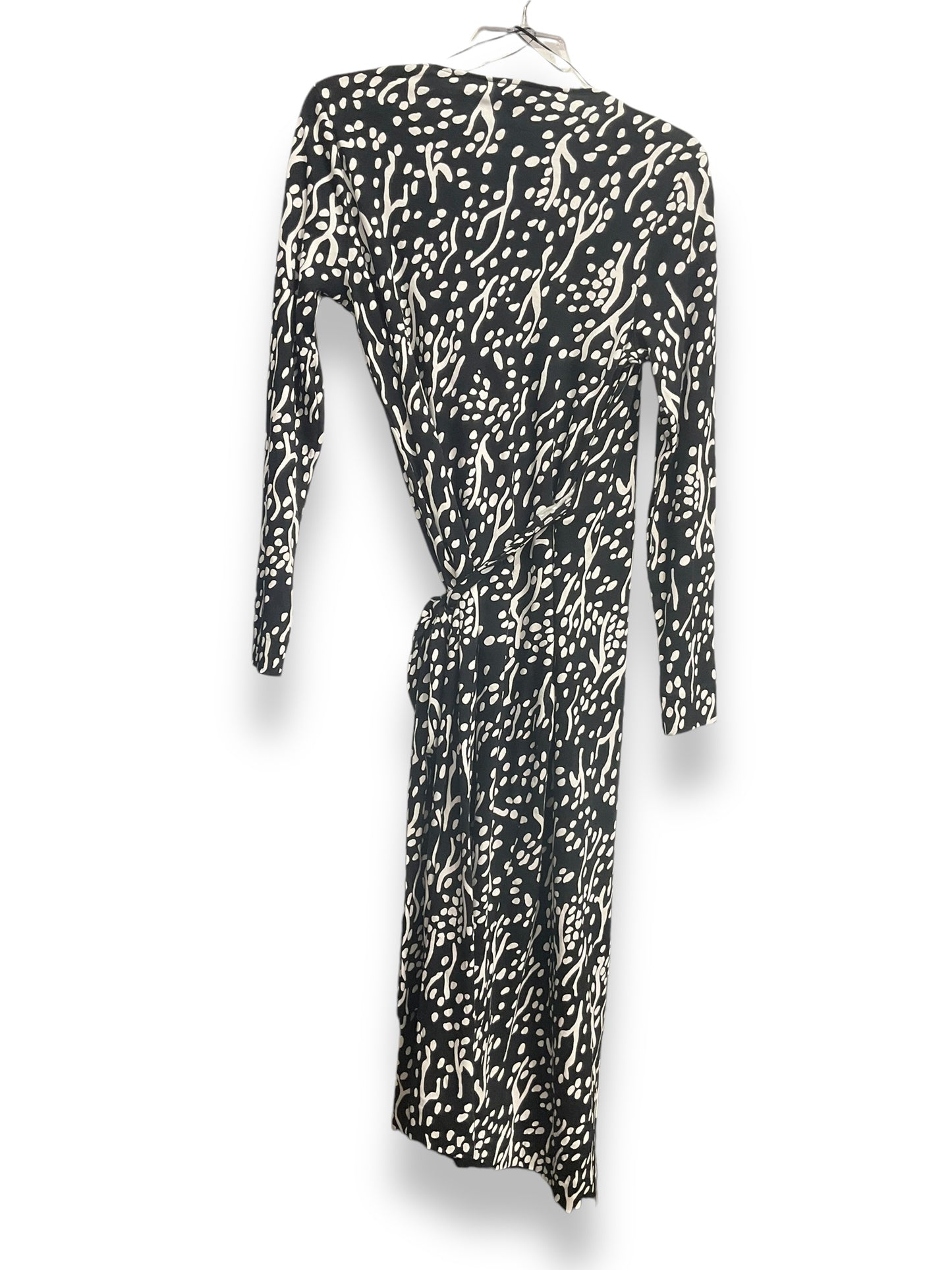 Dress Designer By Diane Von Furstenberg In Black & White, Size: M