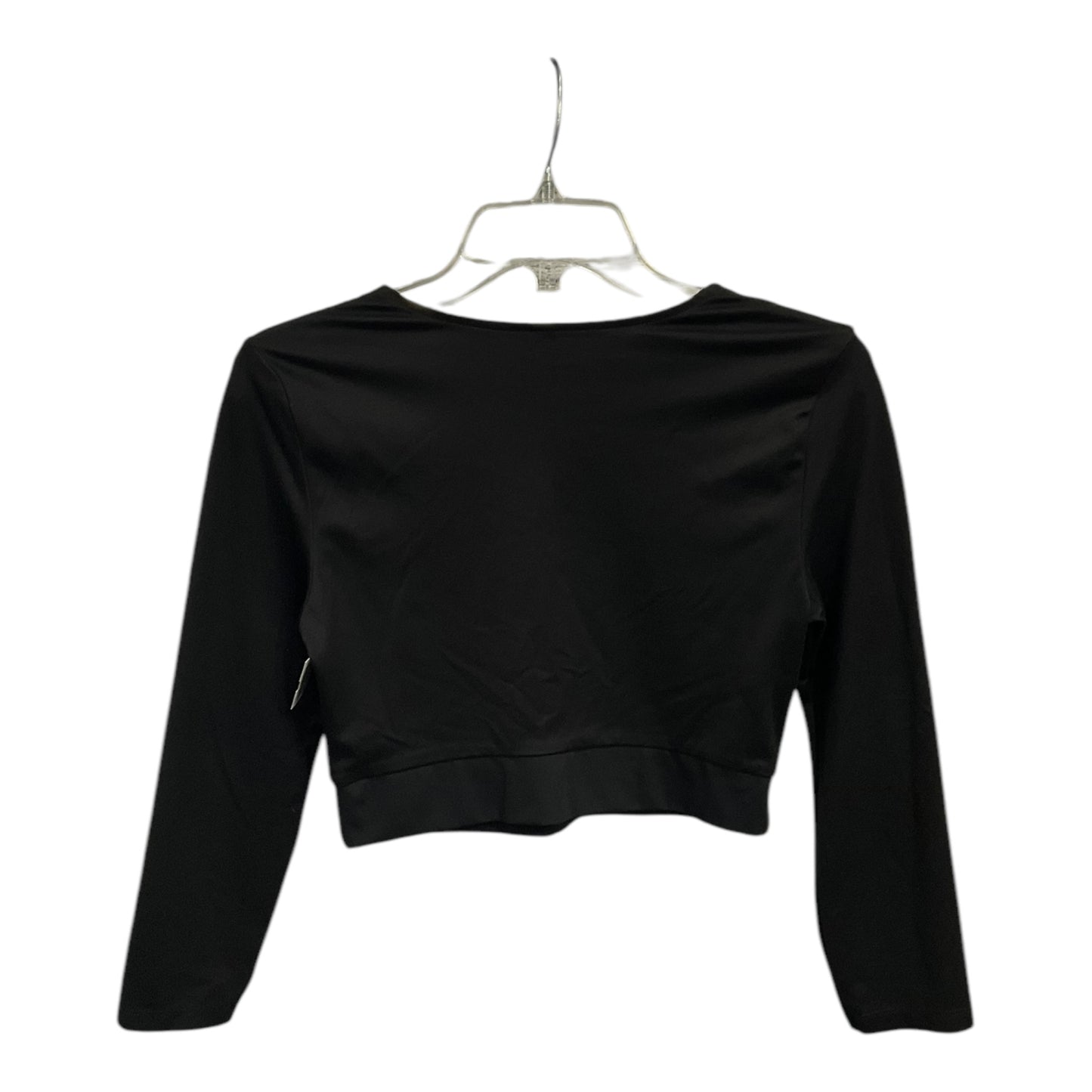 Athletic Top Long Sleeve Collar By Victorias Secret In Black, Size: S