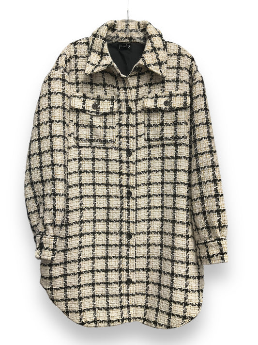 Jacket Shirt By Marled In Plaid Pattern, Size: M