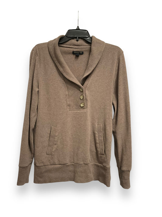 Top Long Sleeve By Banana Republic In Taupe, Size: M