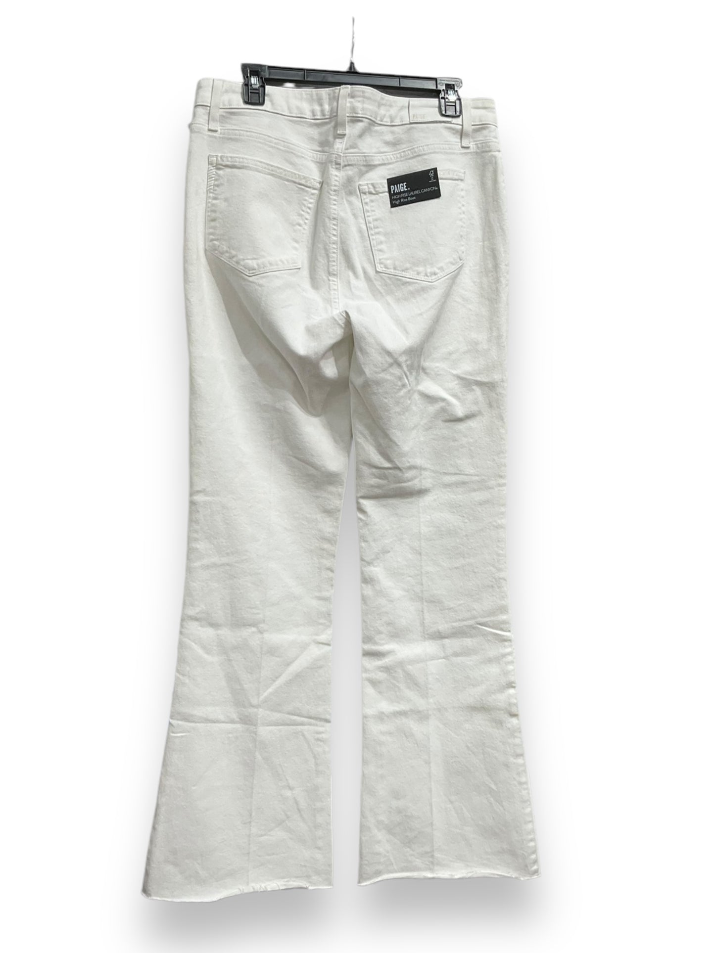 Jeans Straight By Paige In White, Size: 10