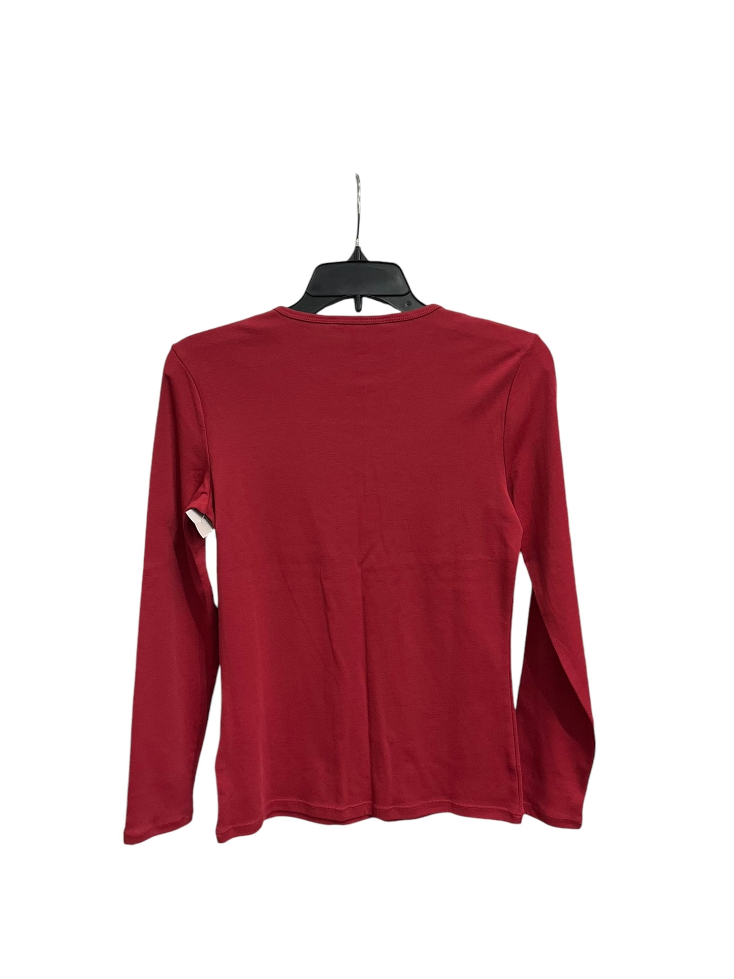 Top Long Sleeve Ralph Lauren In Red, Size: S