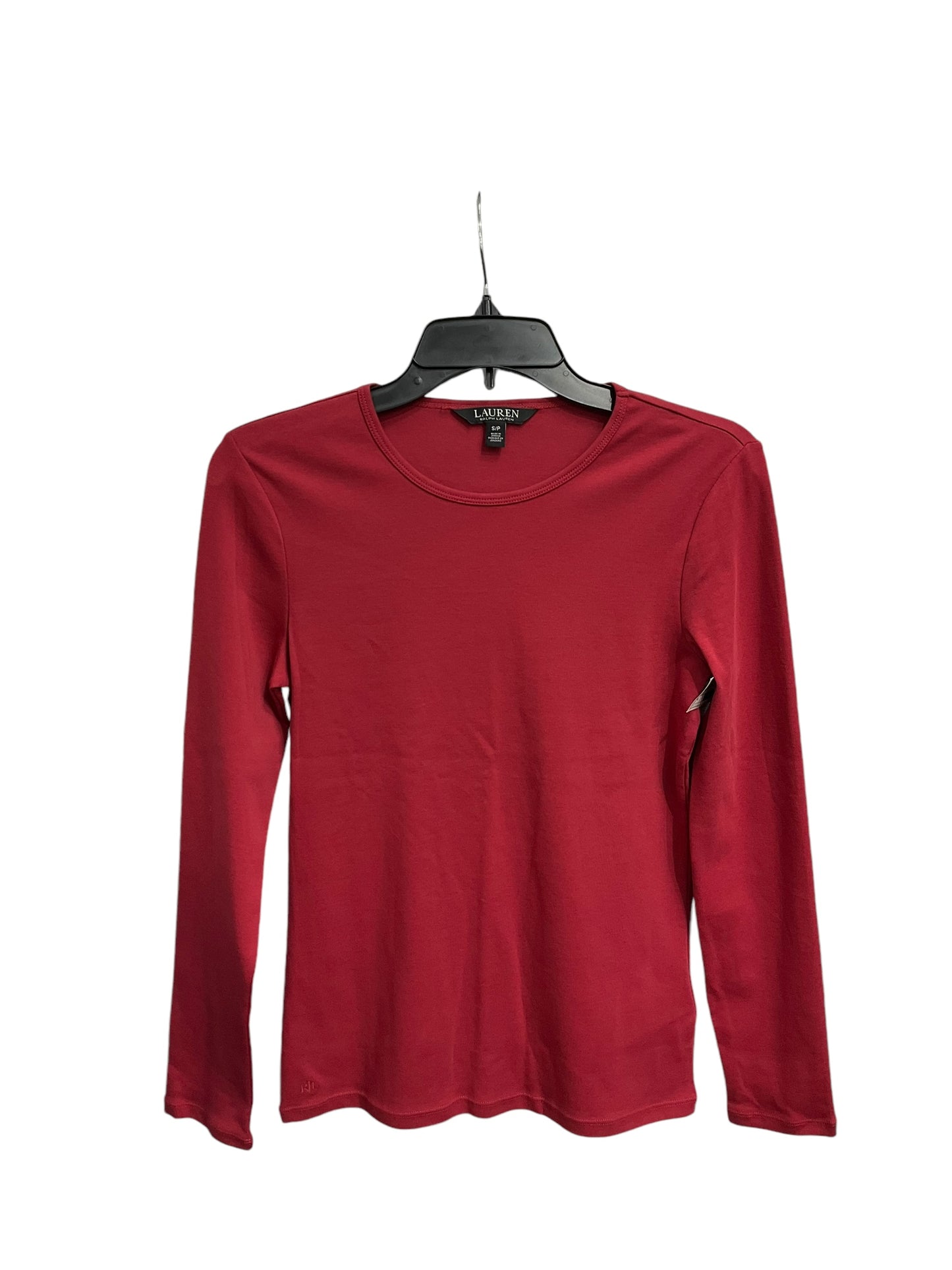 Top Long Sleeve Ralph Lauren In Red, Size: S