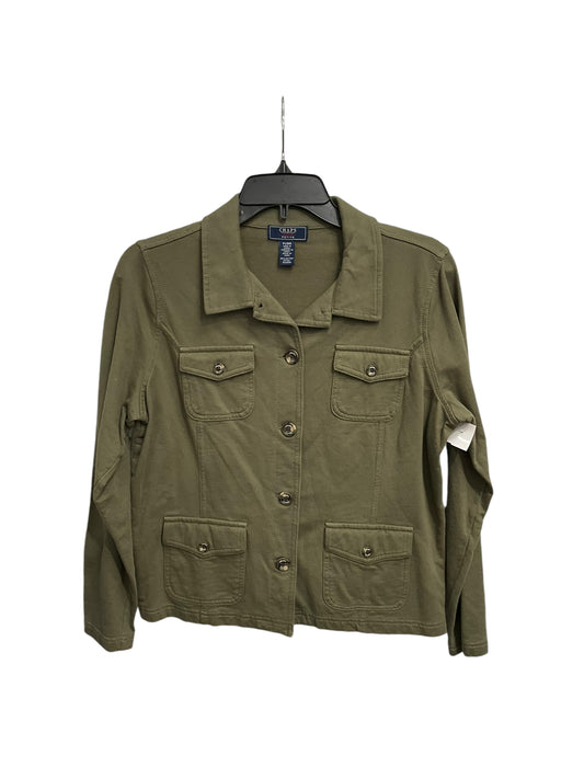 Jacket Shirt By Chaps In Green, Size: Lp