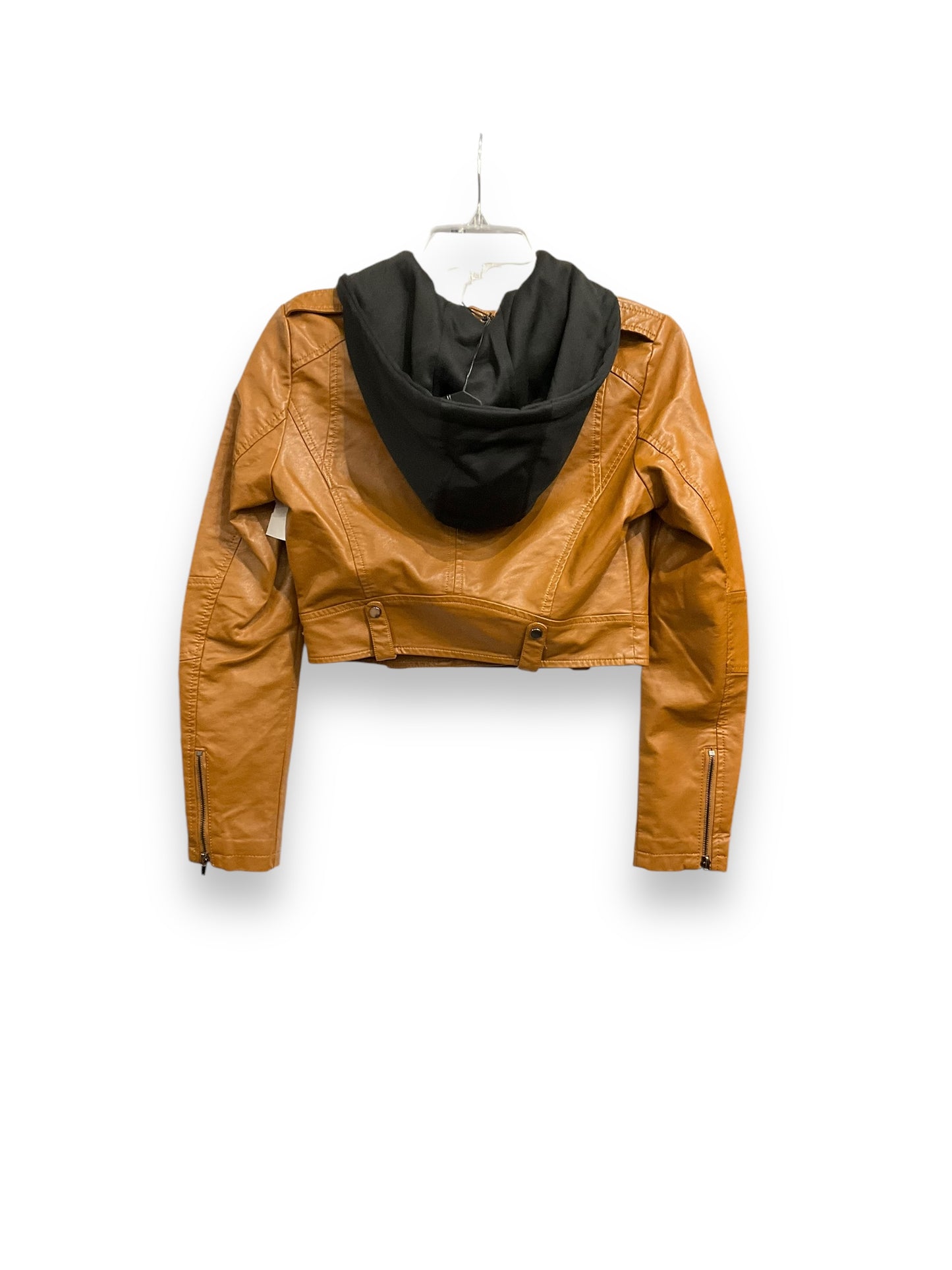 Jacket Moto By Cmc In Brown, Size: S