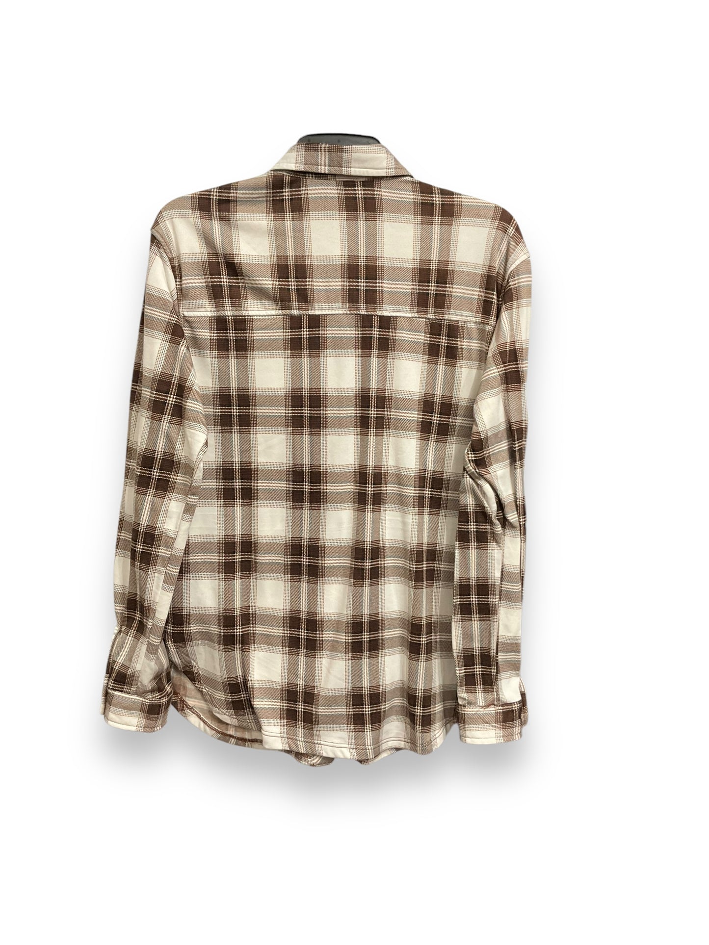 Top Long Sleeve By Rue 21 In Plaid Pattern, Size: S