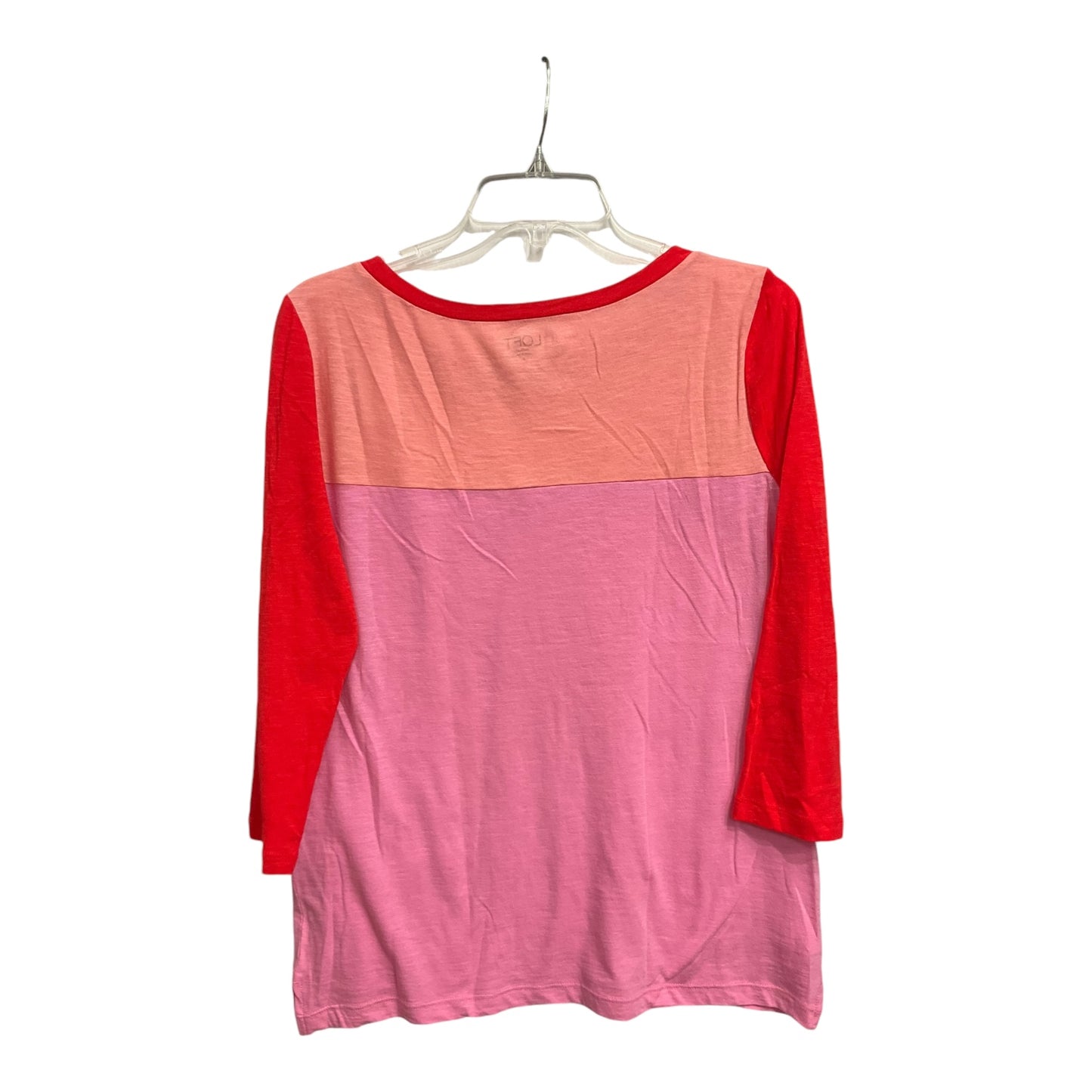 Top 3/4 Sleeve By Loft In Multi-colored, Size: L