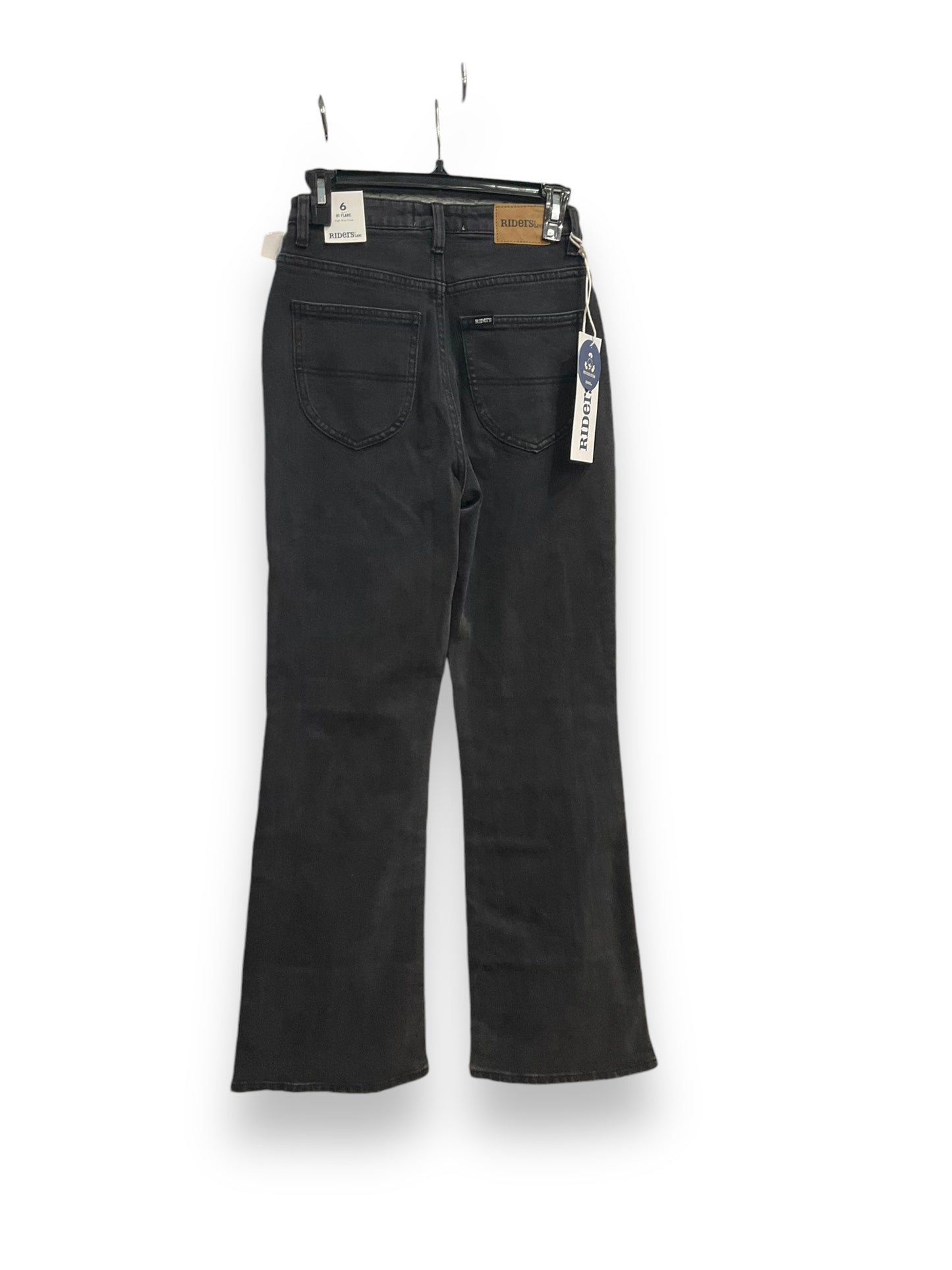 Jeans Flared By Riders In Black, Size: 6