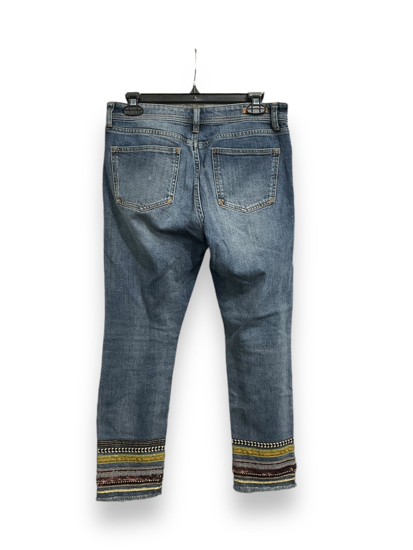 Jeans Straight By Pilcro In Blue Denim, Size: 4