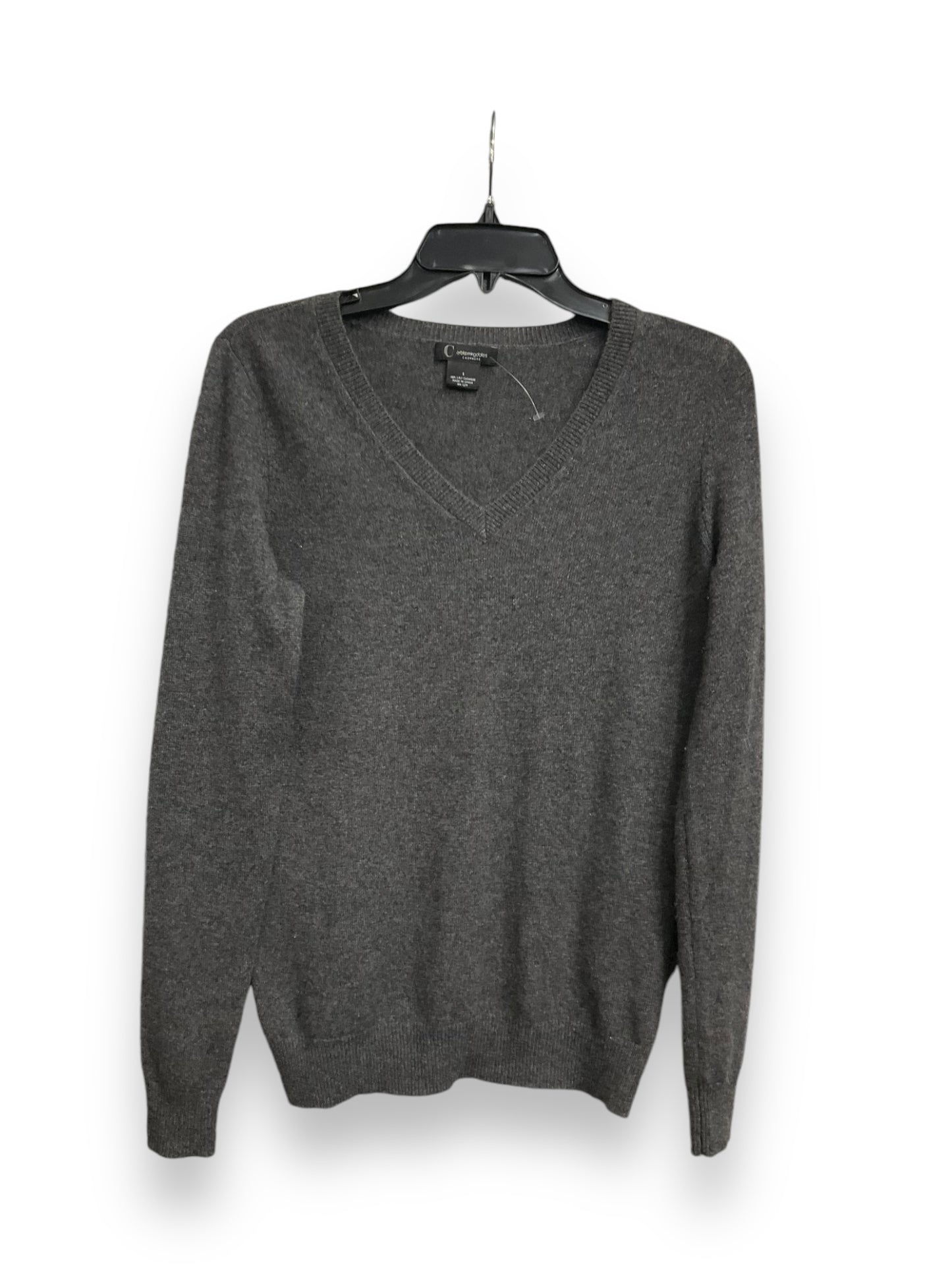 Sweater Cashmere By Bloomingdales In Grey, Size: S