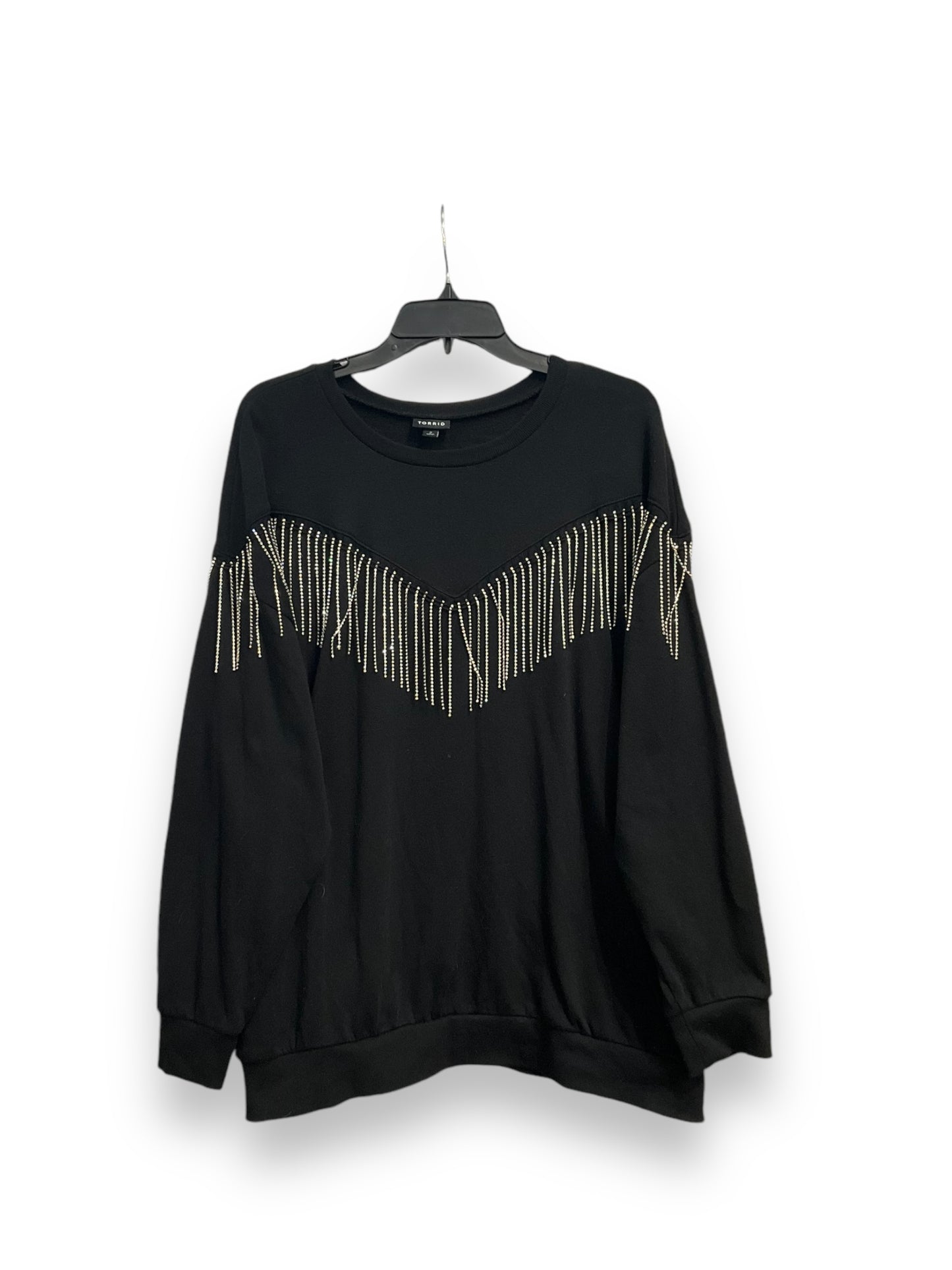 Top Long Sleeve By Torrid In Black, Size: 2x