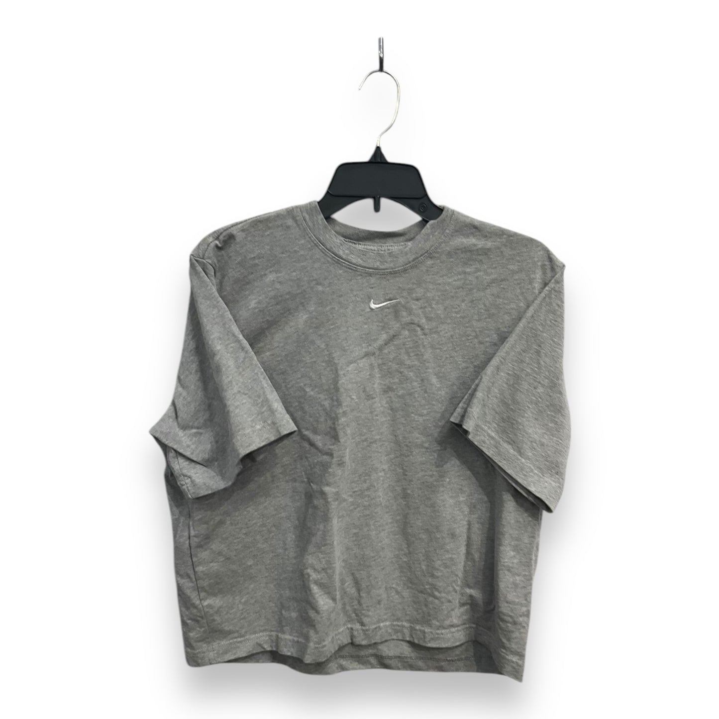 Top Short Sleeve By Nike Apparel In Grey, Size: M