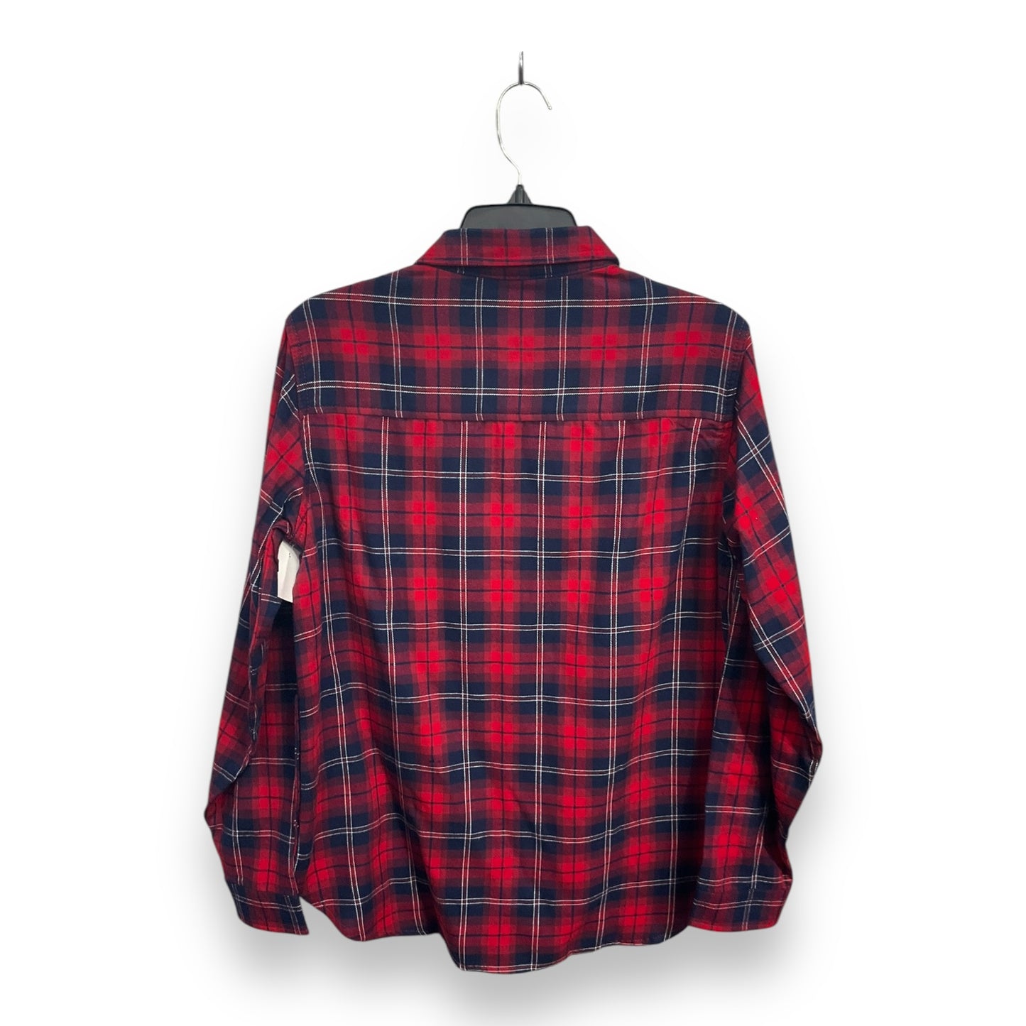 Top Long Sleeve By Jachs Girlfirend In Plaid Pattern, Size: S