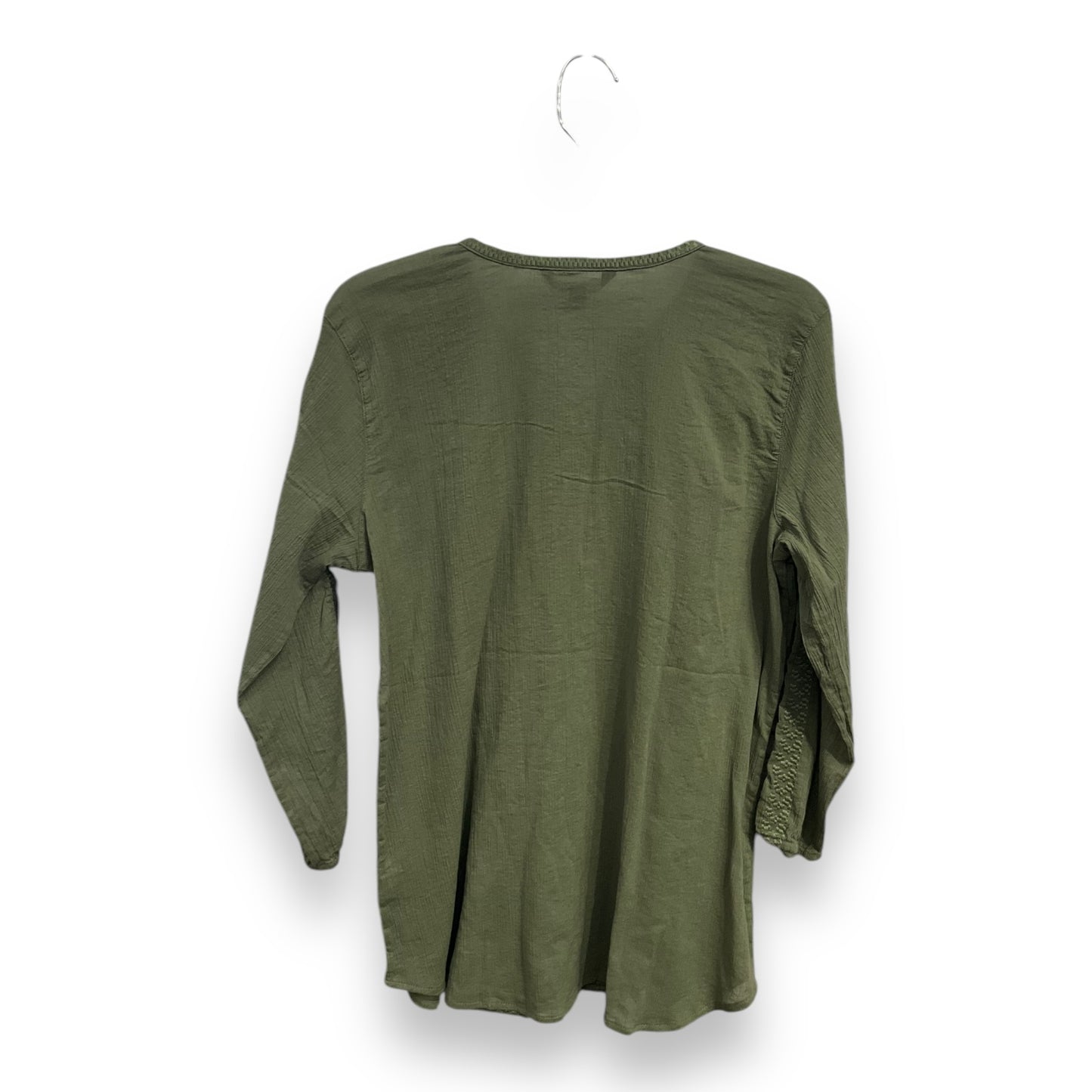 Top Long Sleeve By Lauren By Ralph Lauren In Green, Size: M