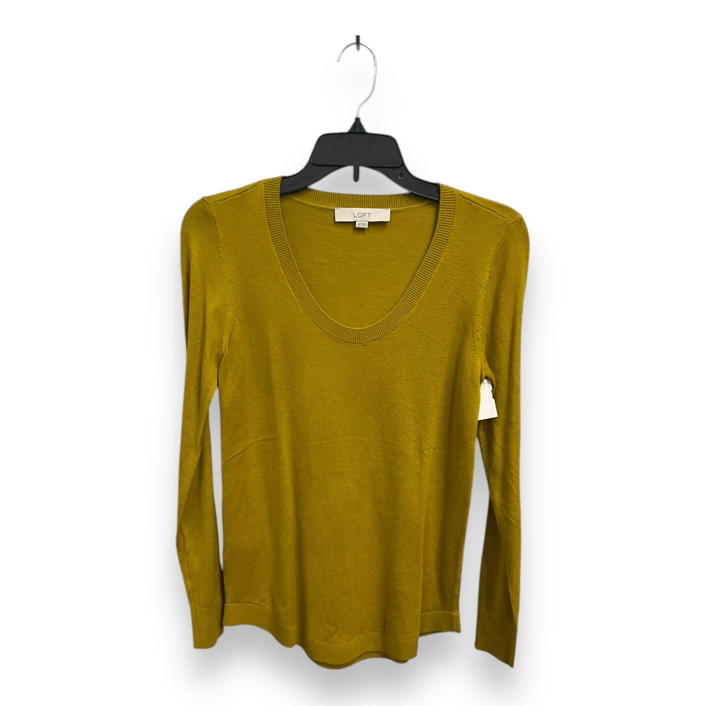 Top Long Sleeve By Loft In Yellow, Size: Xs