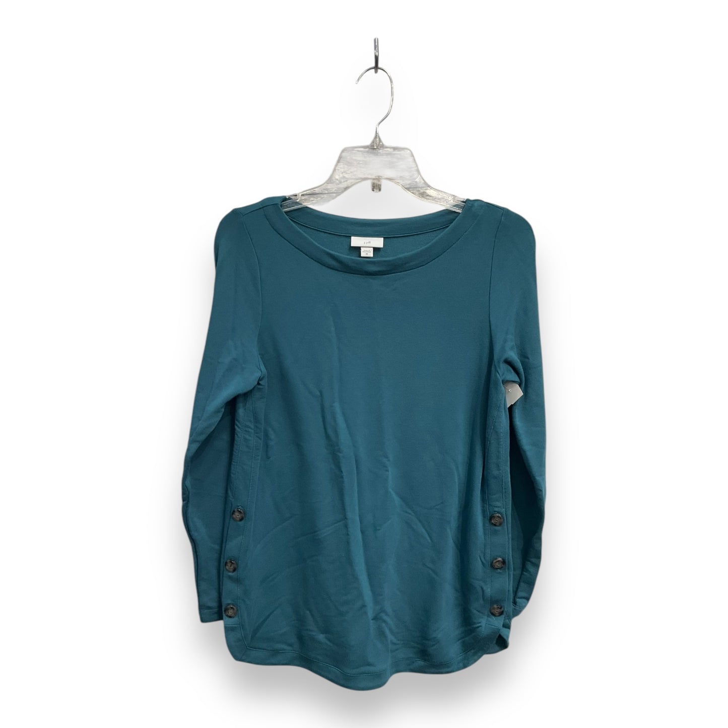 Top Long Sleeve By J. Jill In Teal, Size: Xs