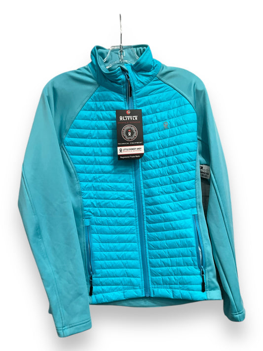 Athletic Jacket By Cmc In Teal, Size: M