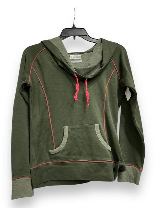 Athletic Top Long Sleeve Hoodie By Columbia In Green, Size: M