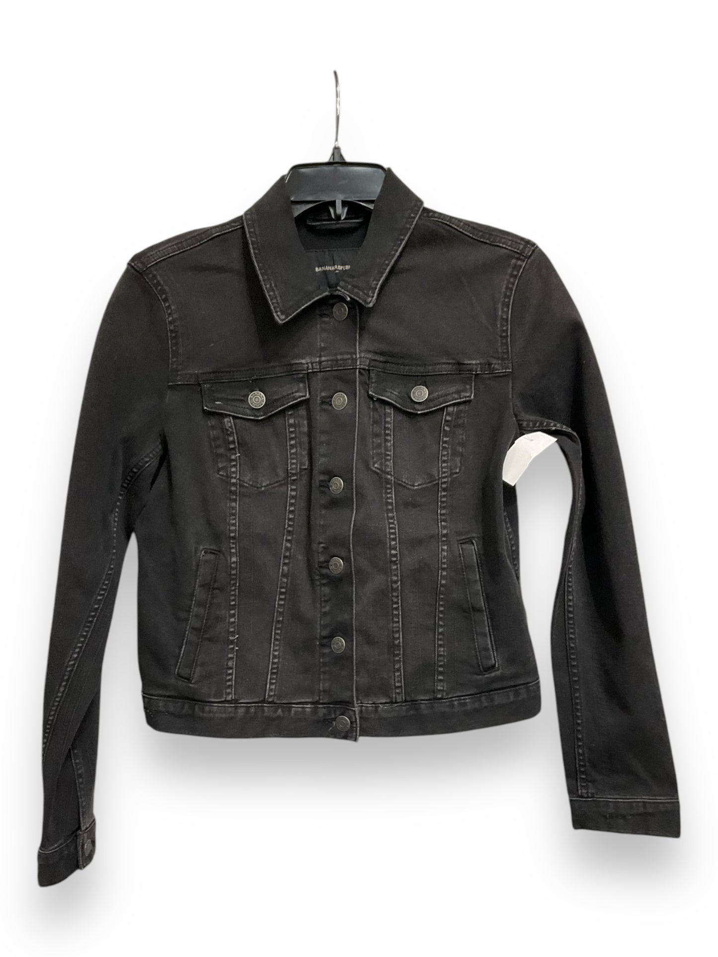 Jacket Denim By Banana Republic In Black, Size: S