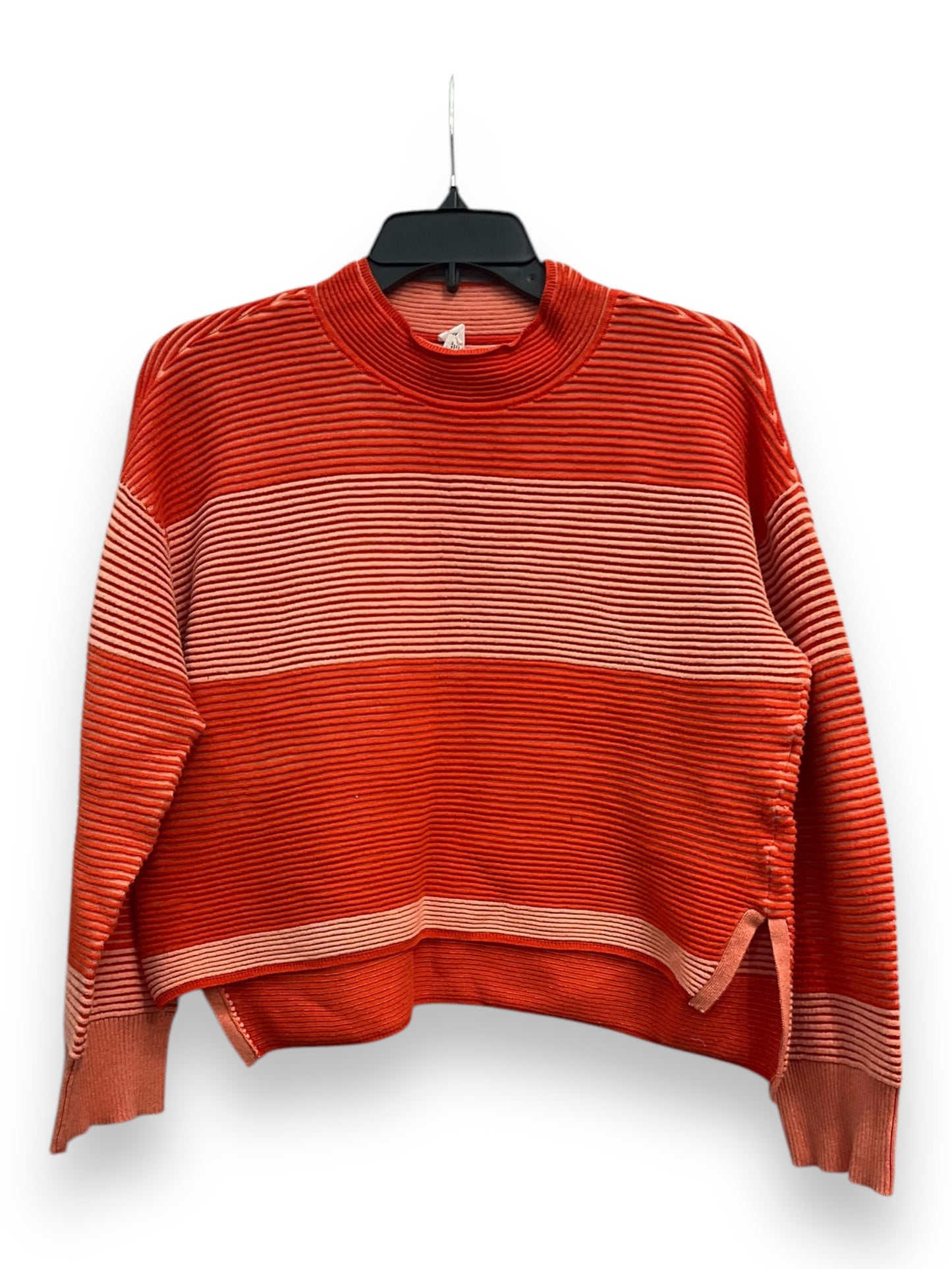 Athletic Top Long Sleeve Collar By Daily Practice By Anthropologie In Orange, Size: M