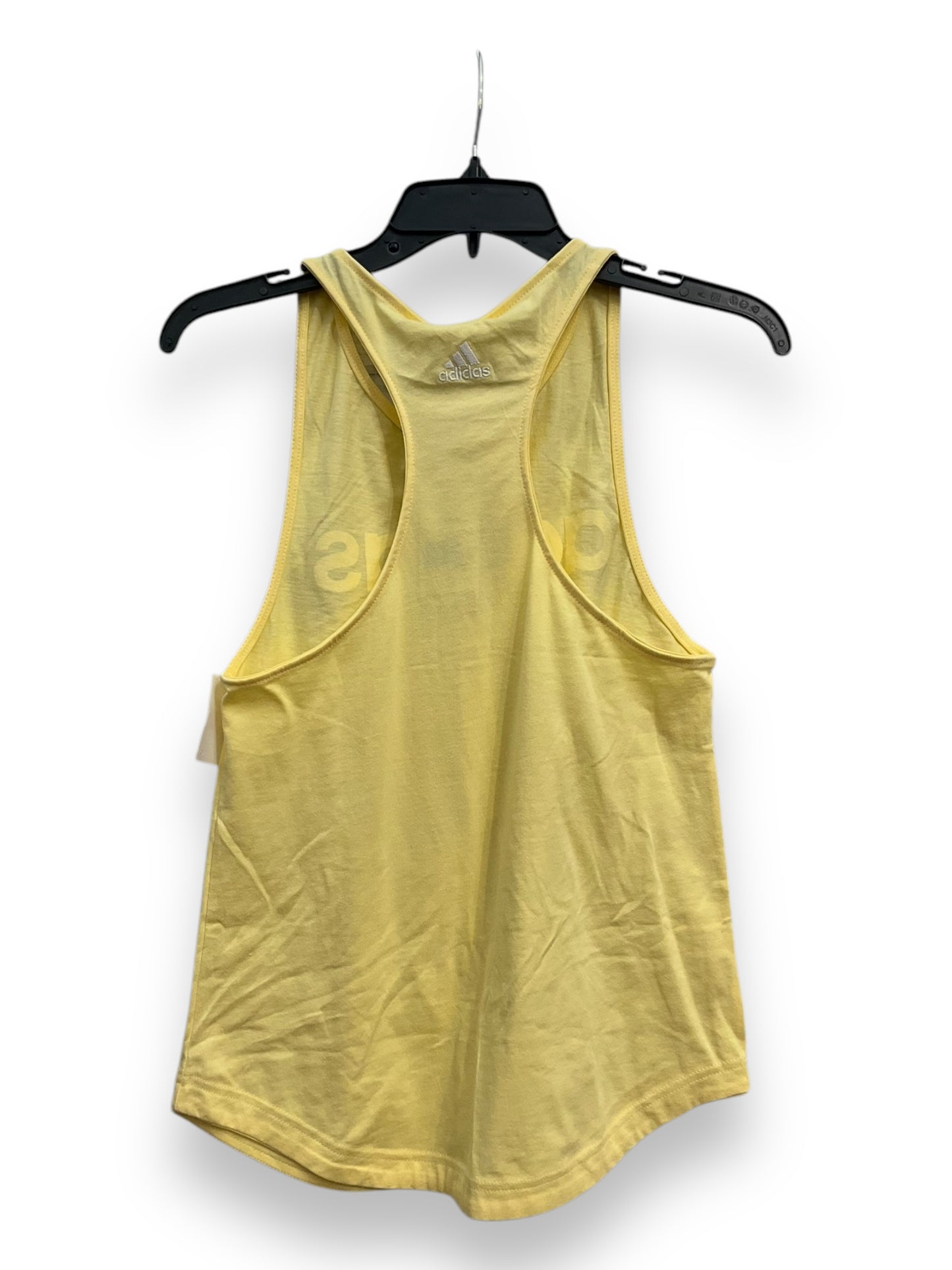 Athletic Tank Top By Adidas In Yellow, Size: Xs