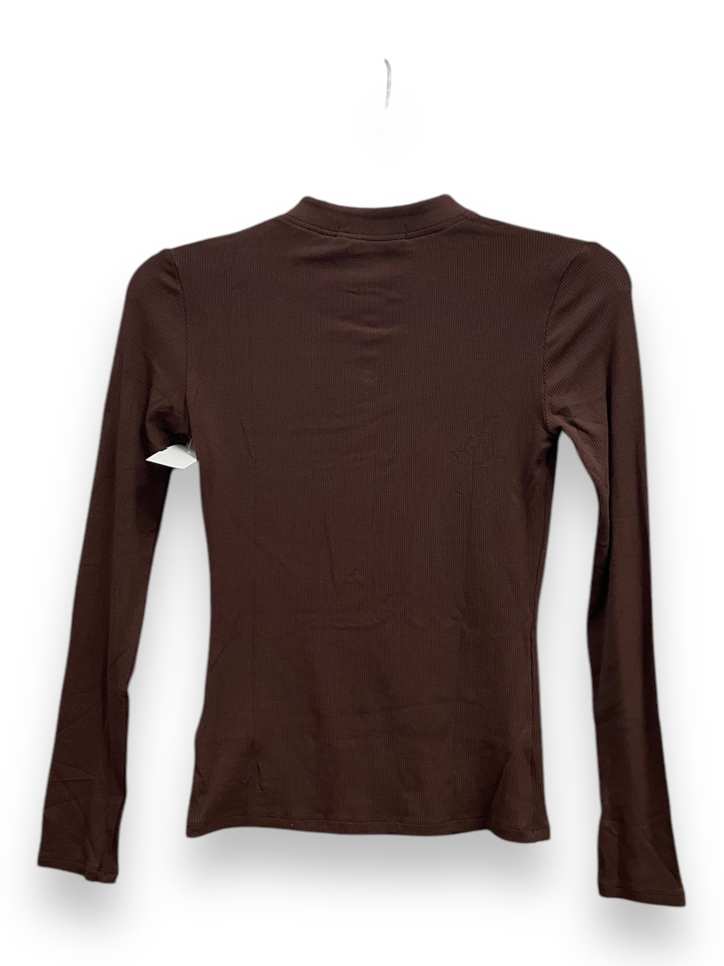 Top Long Sleeve By Cmc In Brown, Size: Xs