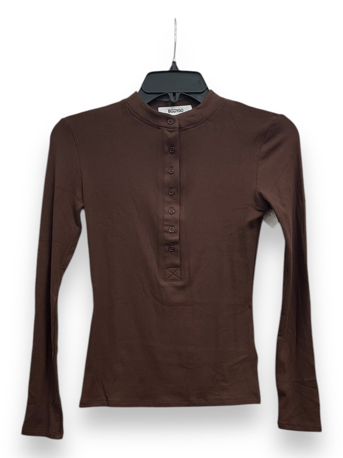 Top Long Sleeve By Cmc In Brown, Size: Xs