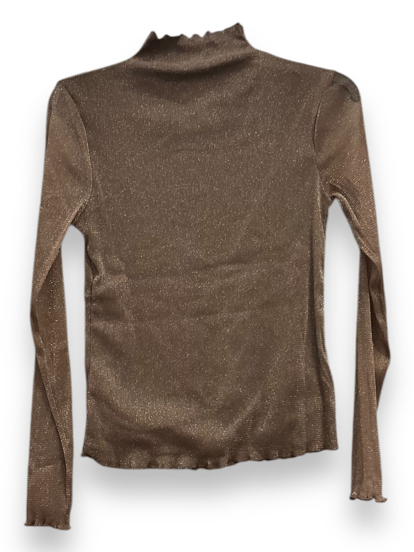 Top Long Sleeve By Maurices In Brown, Size: S