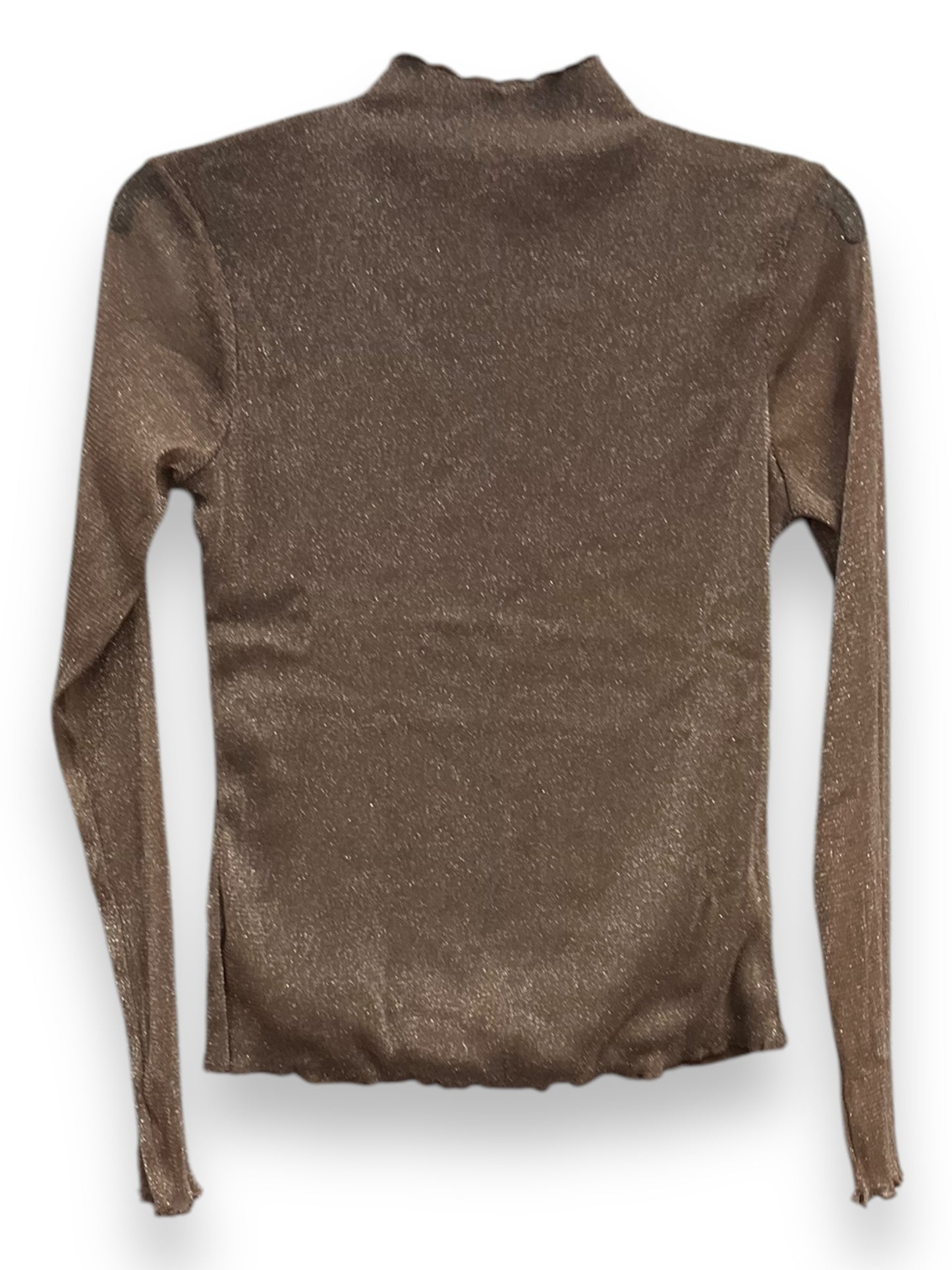 Top Long Sleeve By Maurices In Brown, Size: S