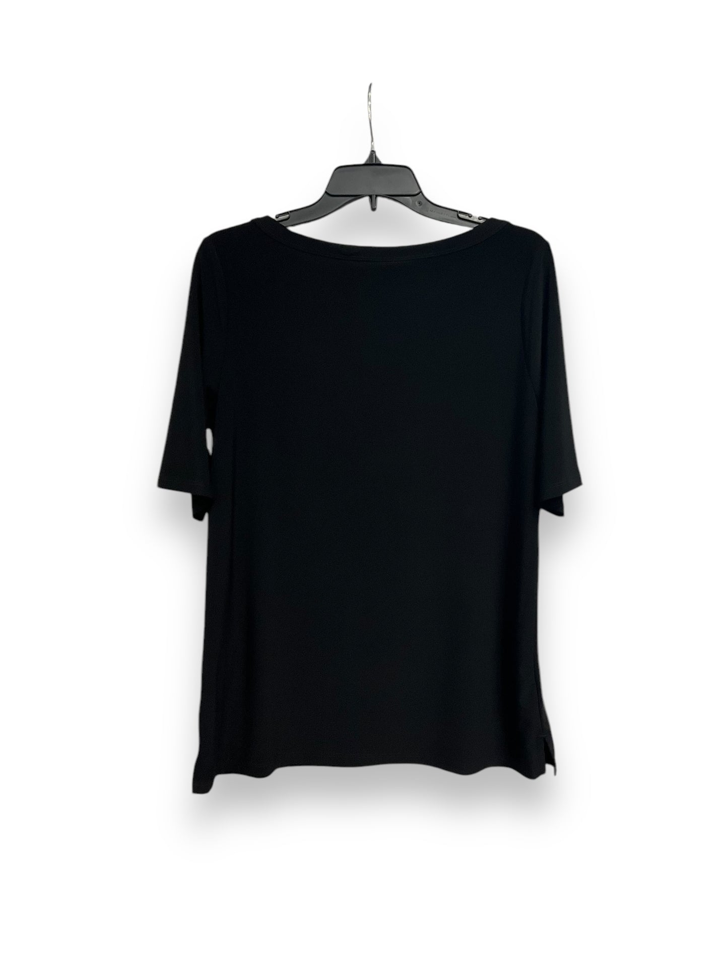 Top Short Sleeve By Clothes Mentor In Black, Size: M