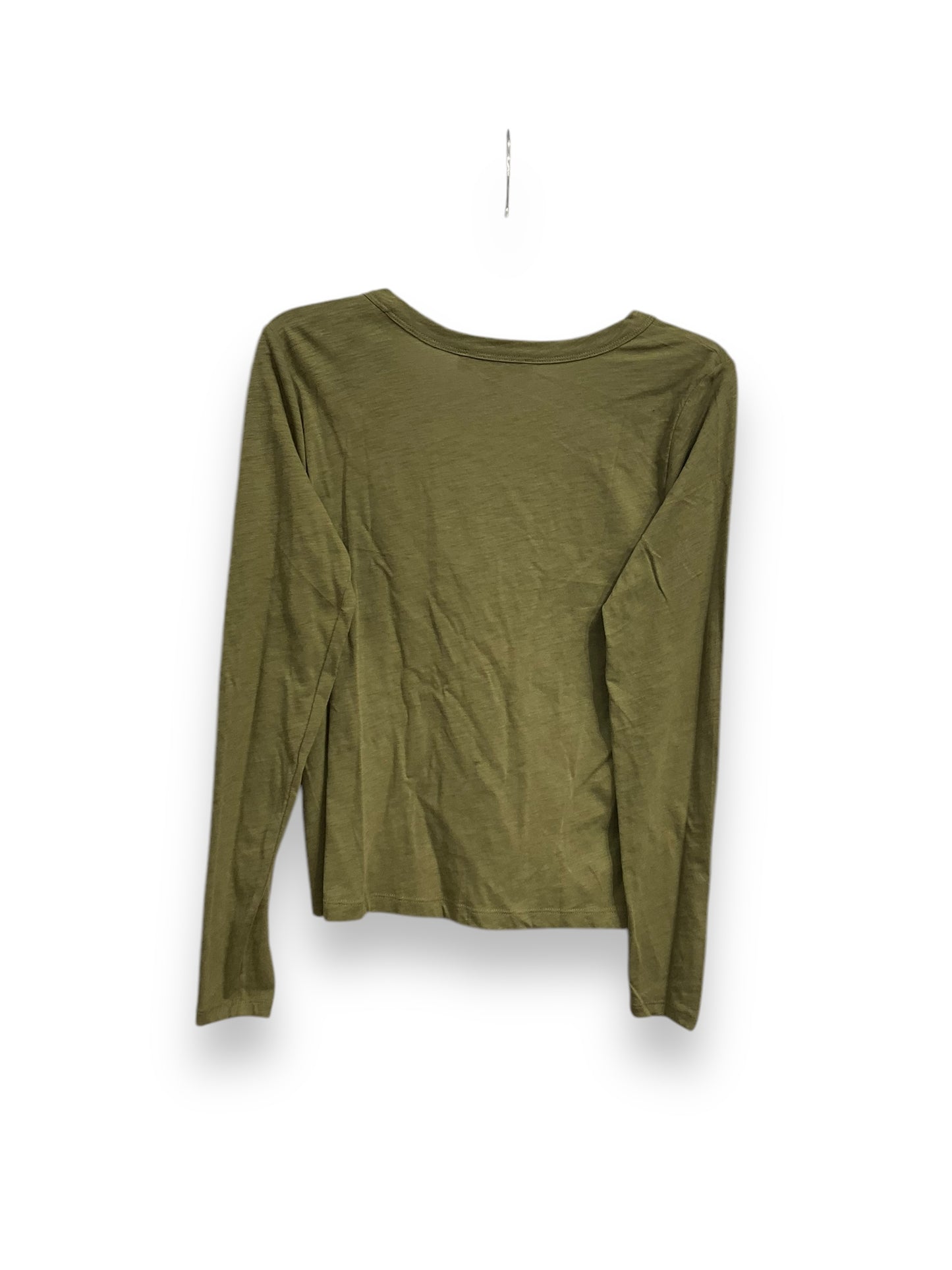 Top Long Sleeve Basic By Loft In Green, Size: S