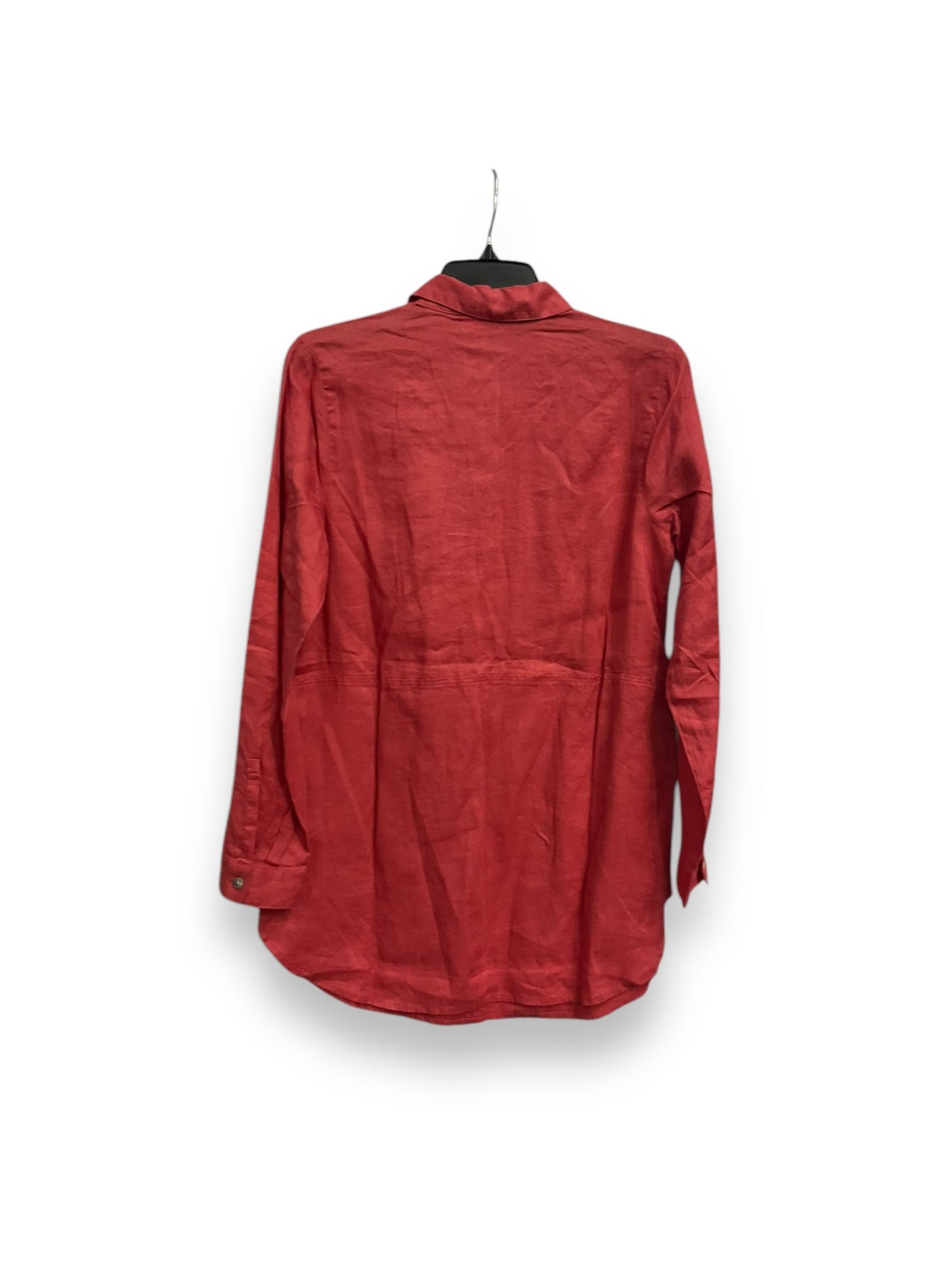 Top Long Sleeve By J. Jill In Red, Size: Xs