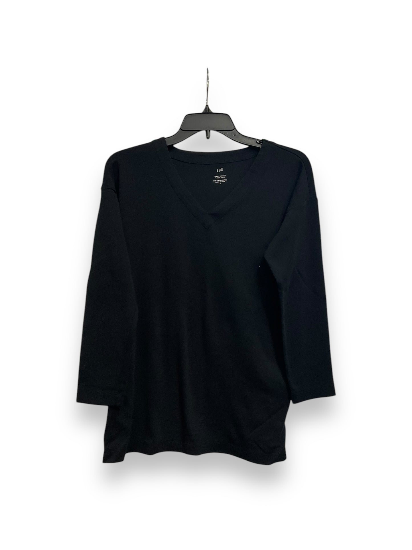 Top Long Sleeve Basic By J. Jill In Black, Size: Xs