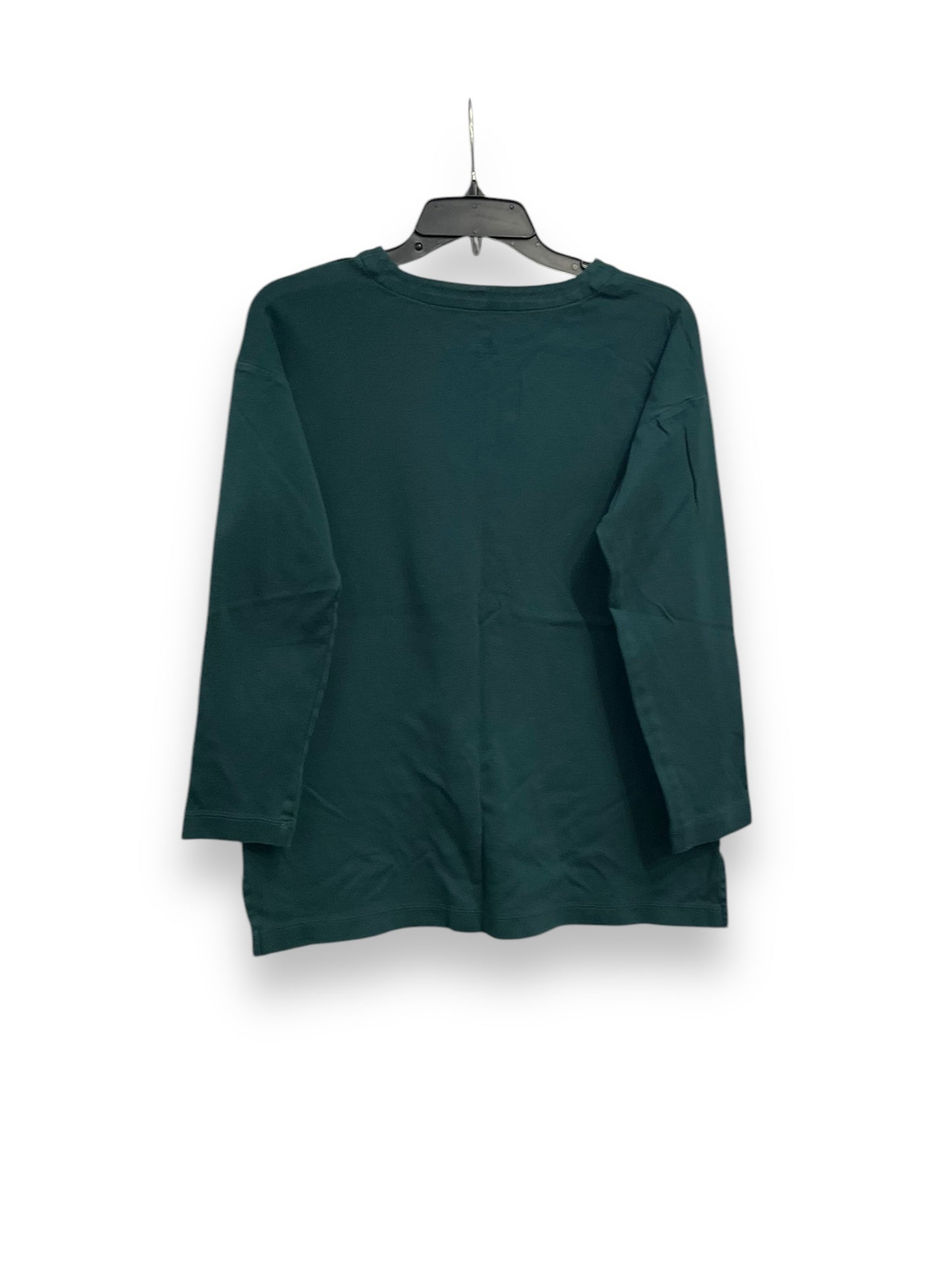 Top Long Sleeve Basic By J. Jill In Green, Size: Xs