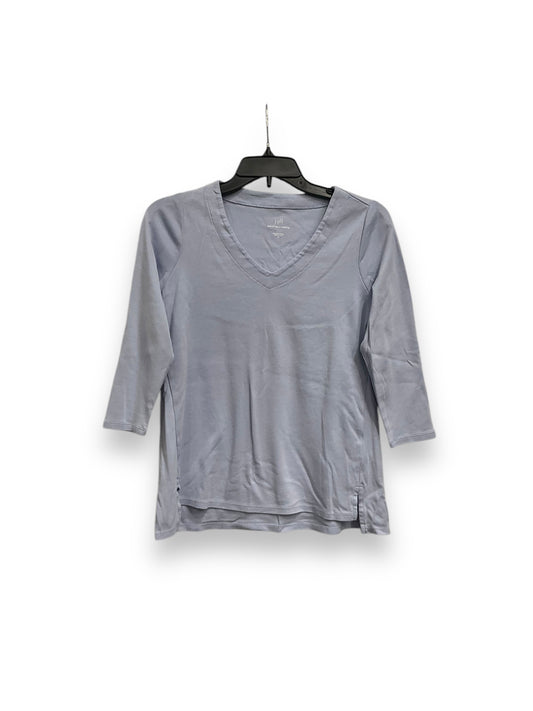 Top 3/4 Sleeve Basic By J. Jill In Blue, Size: Xs