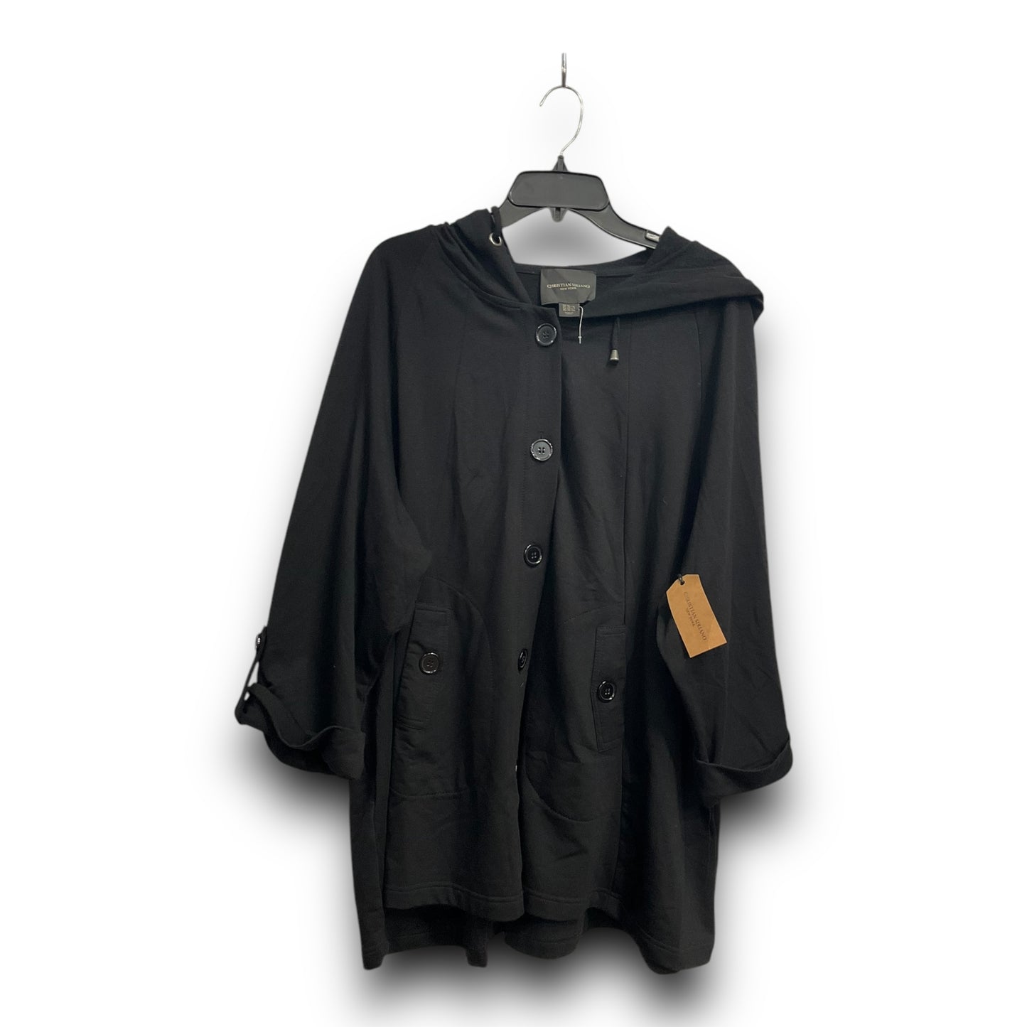 Jacket Shirt By Christian Siriano In Black, Size: 3x