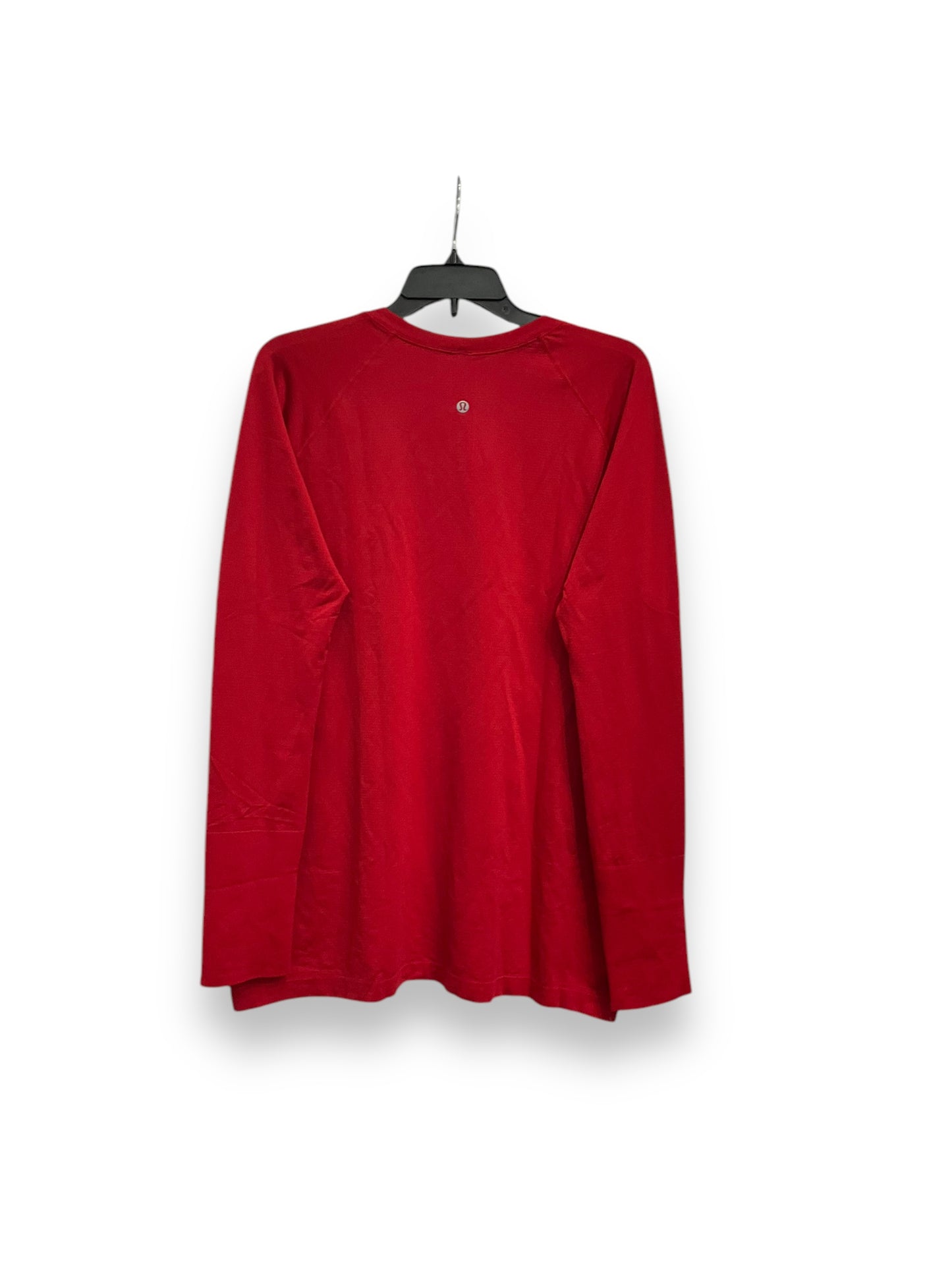 Athletic Top Long Sleeve Crewneck By Lululemon In Red, Size: 18