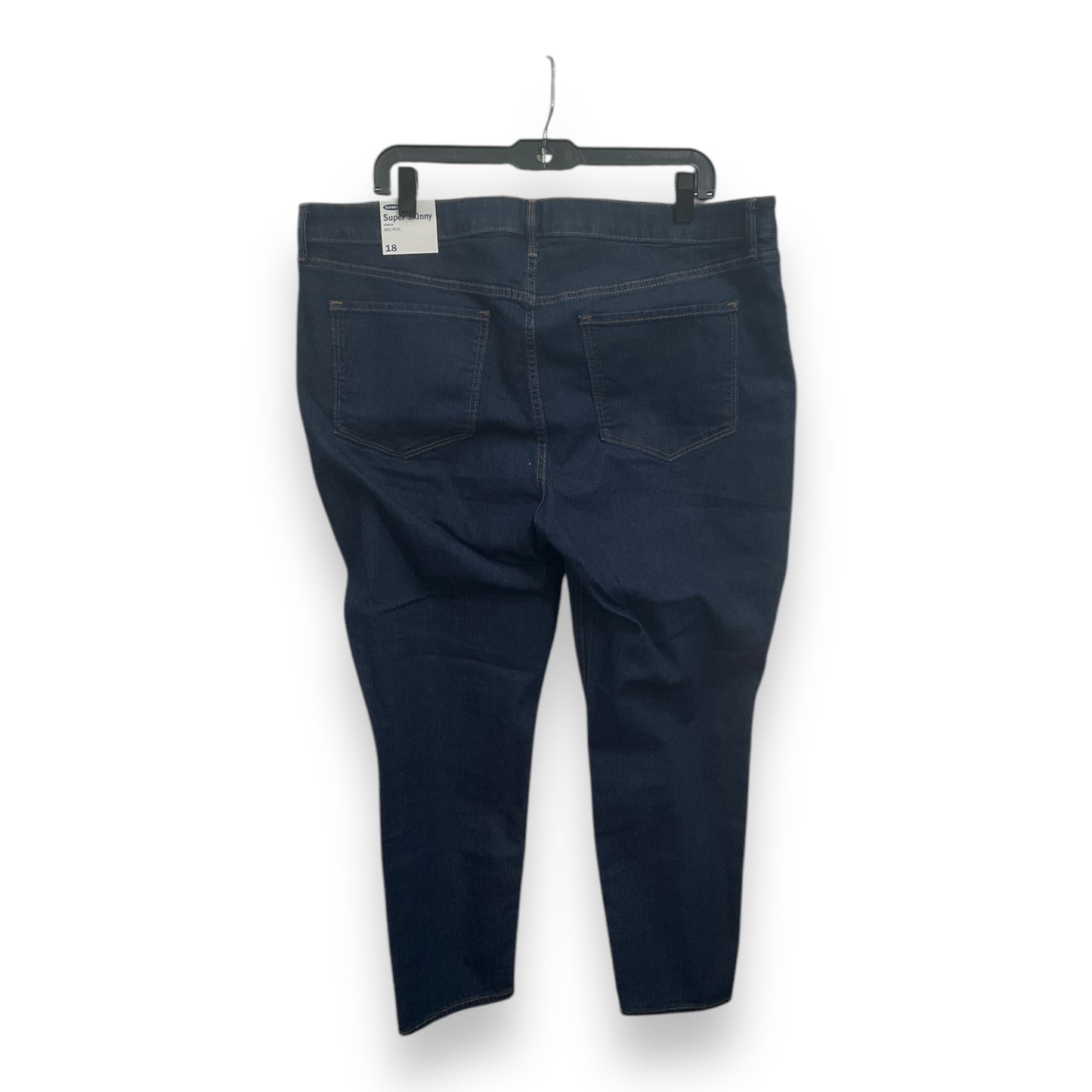 Jeans Skinny By Old Navy In Blue Denim, Size: 18