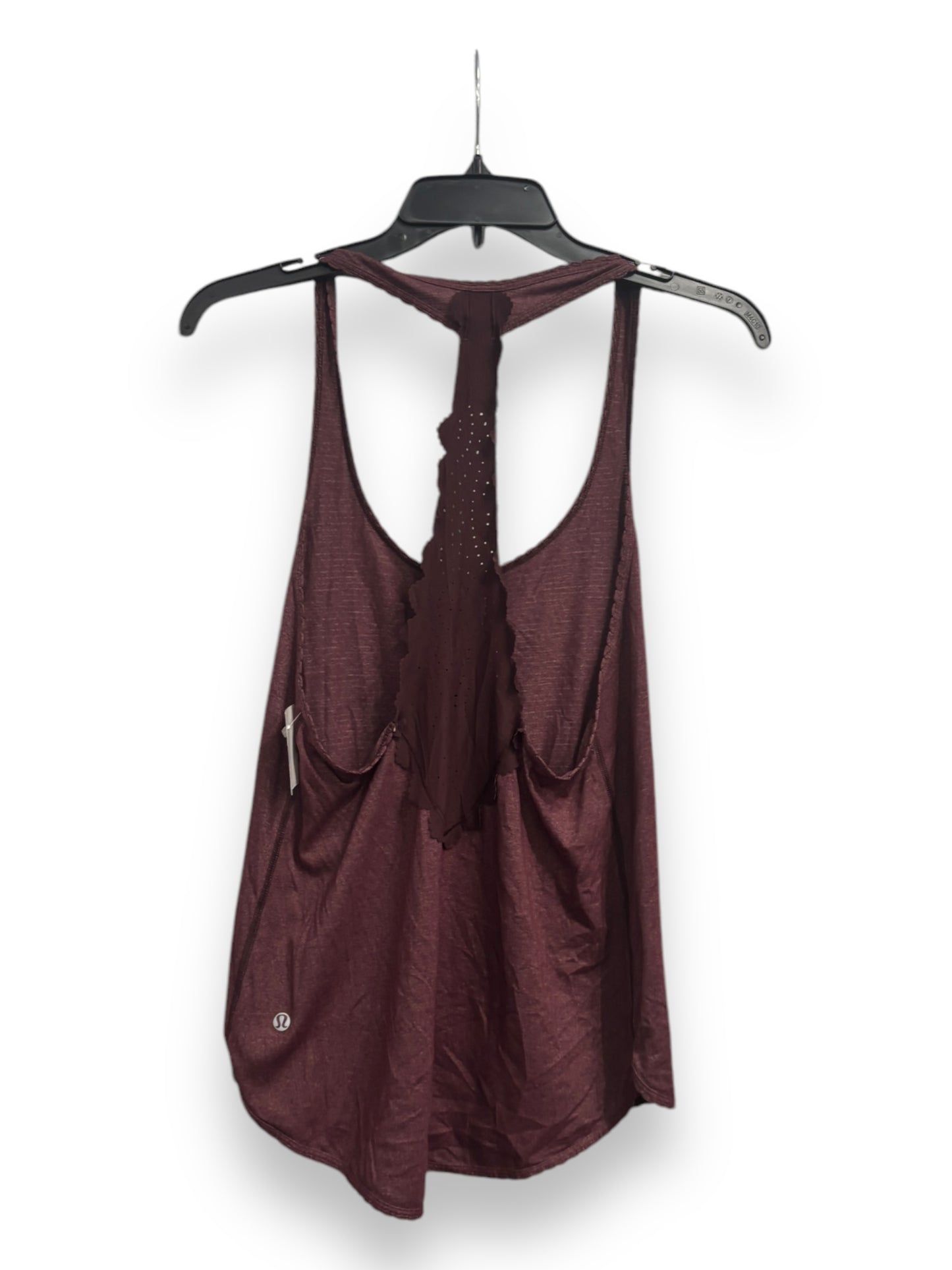 Athletic Tank Top By Lululemon In Maroon, Size: M