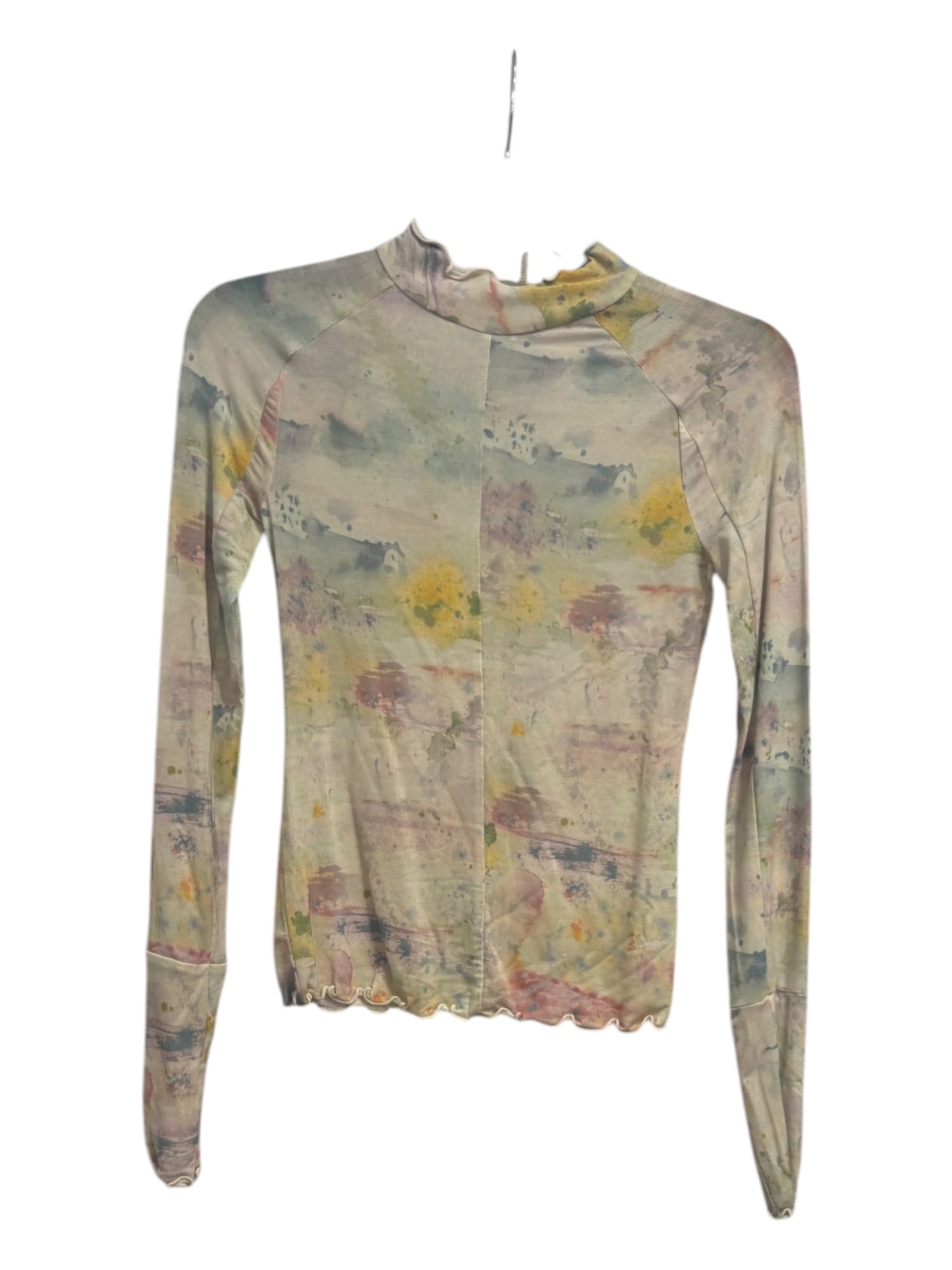 Top Long Sleeve By Free People In Multi-colored, Size: Xs